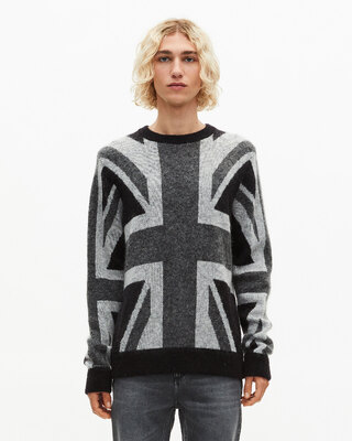Black English flag sweater