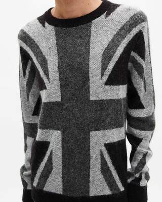 Black English flag sweater