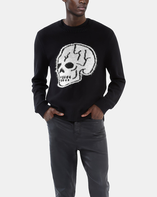 Black Skull Sweater