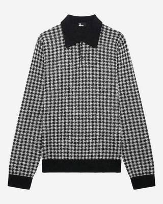 Black houndstooth sweater