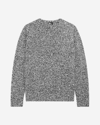 Black and white wool sweater