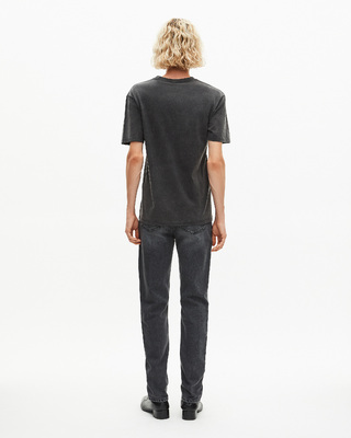 T-shirt with faded black silk-screen print