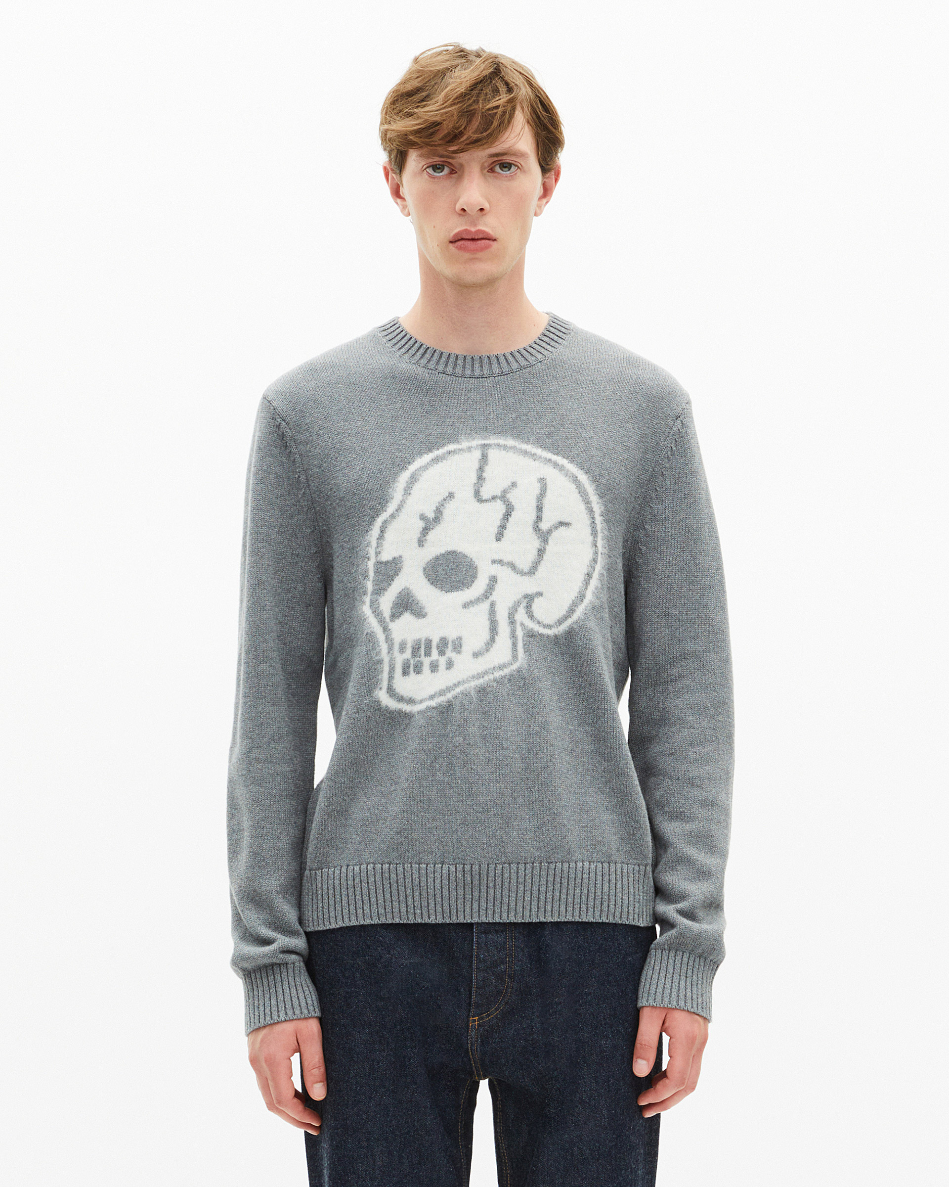 Dark grey skull sweater