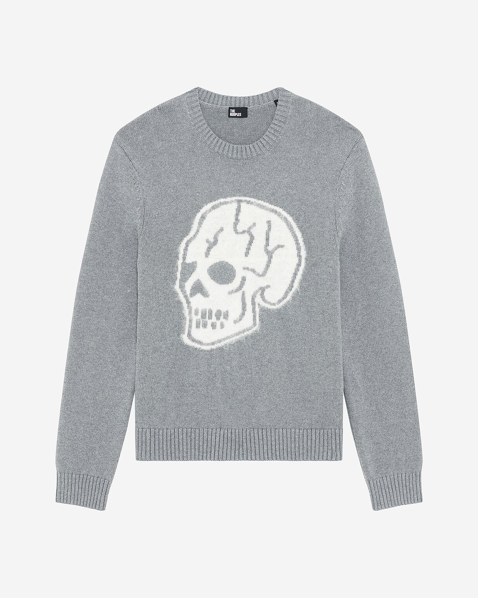 Dark grey skull sweater
