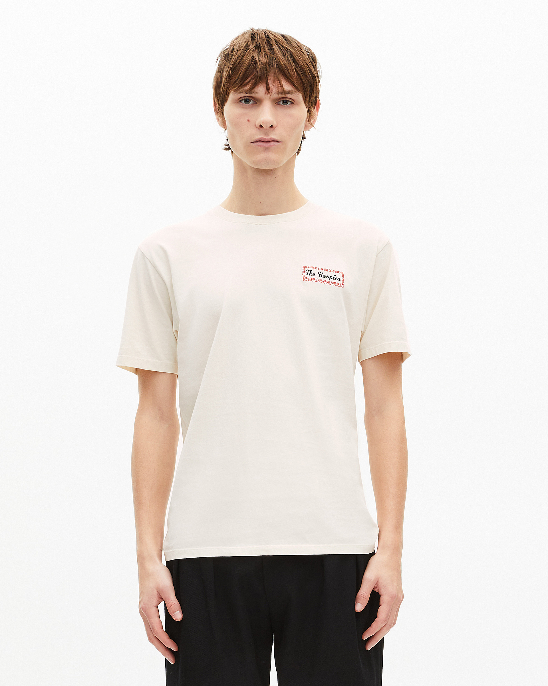 T-shirt with beige Via Prony screen print