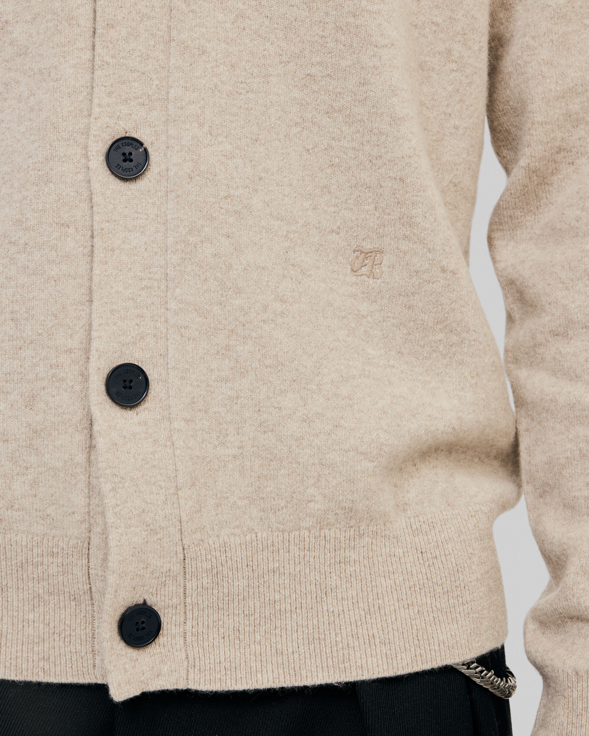 Beige cashmere cardigan