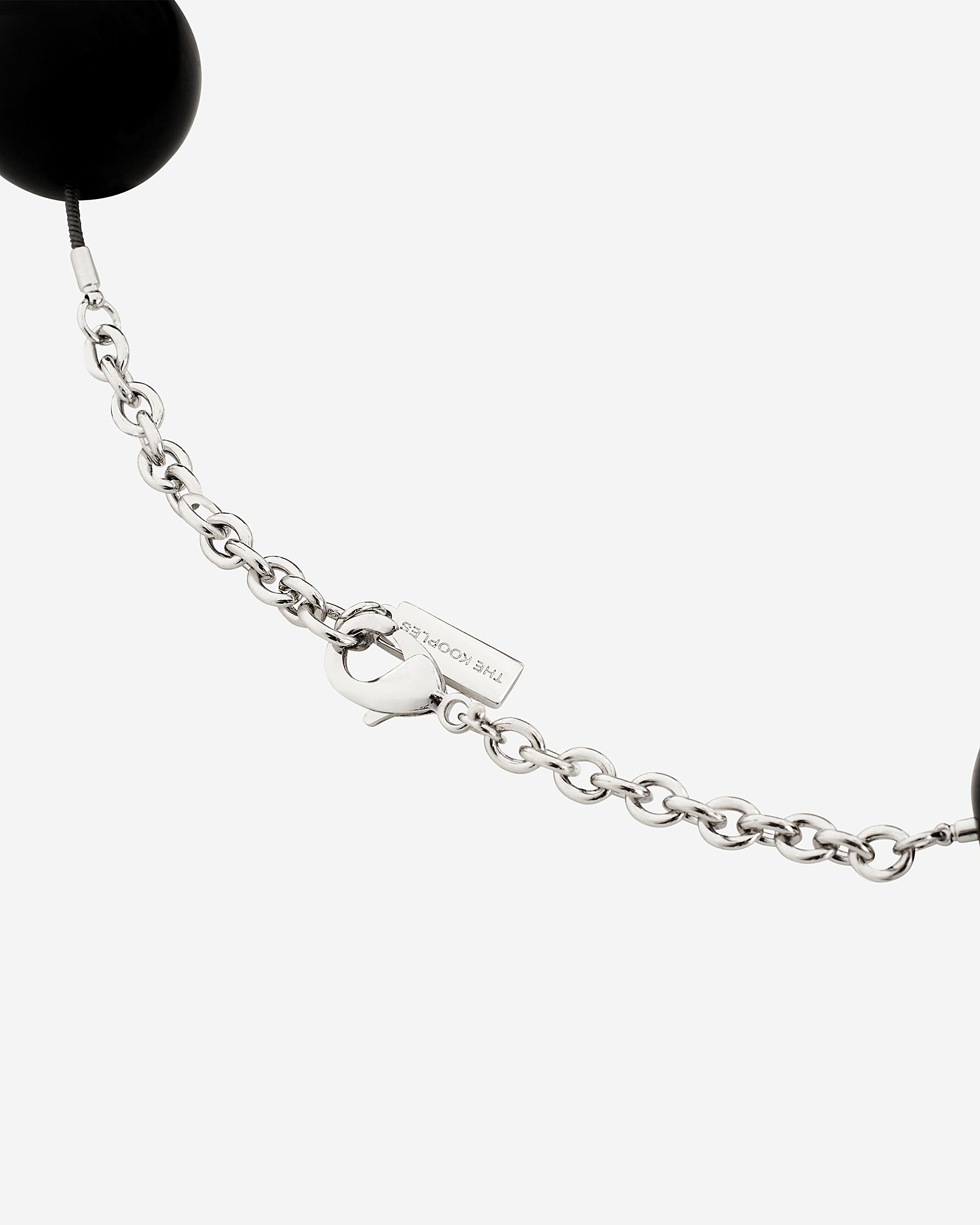 Black pearl heart pendant necklace