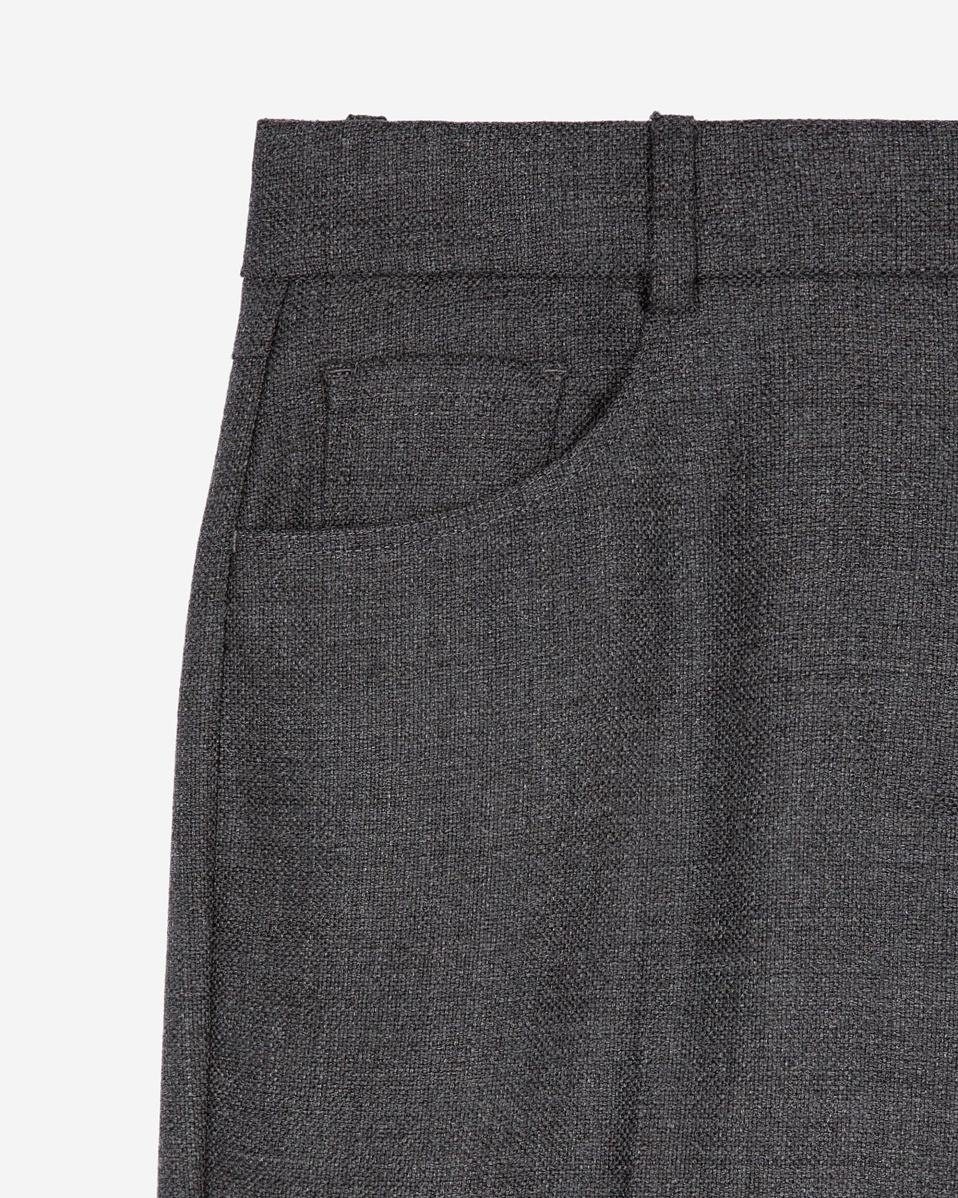 Dark grey wool bootcut pants