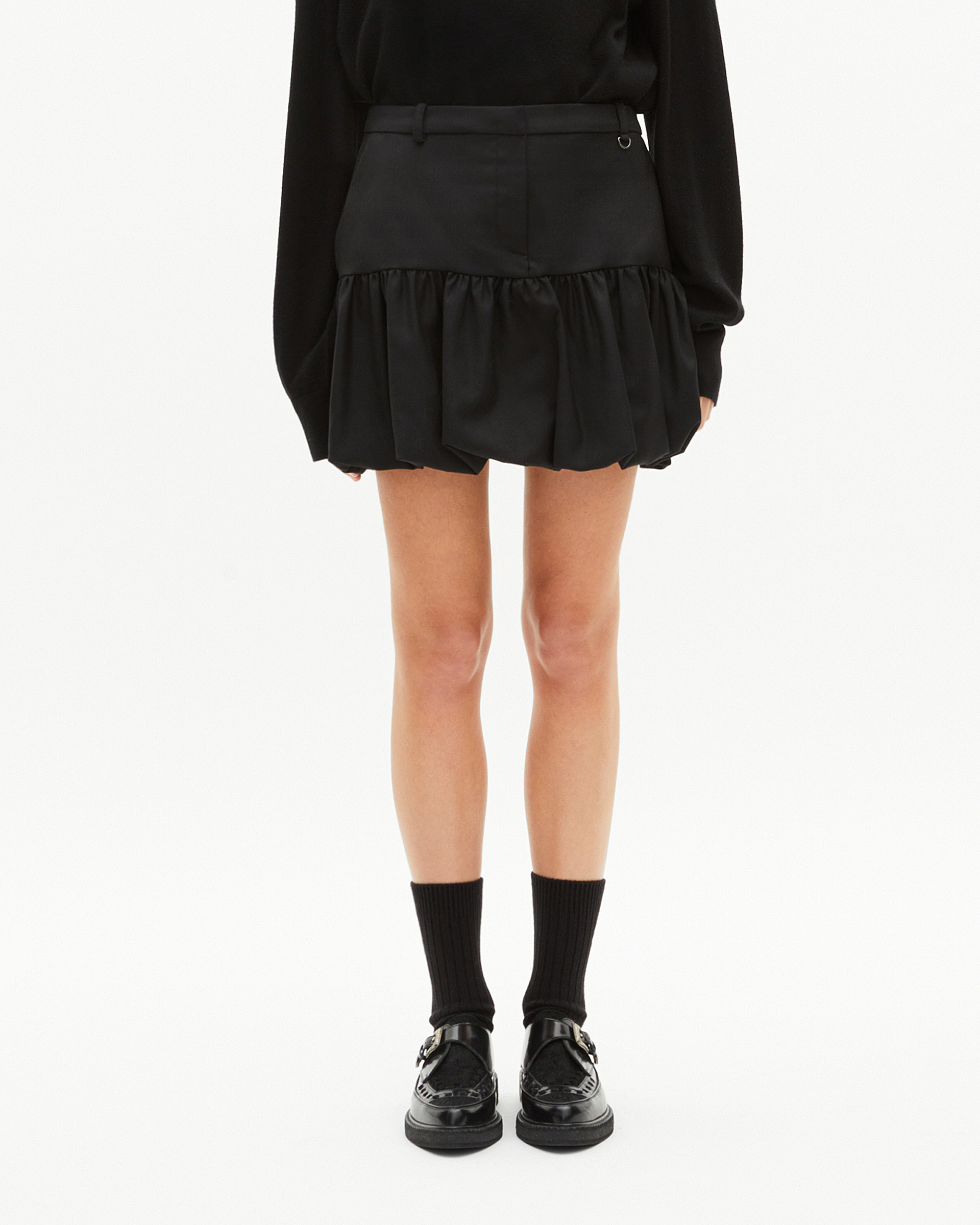 Short black ball skirt