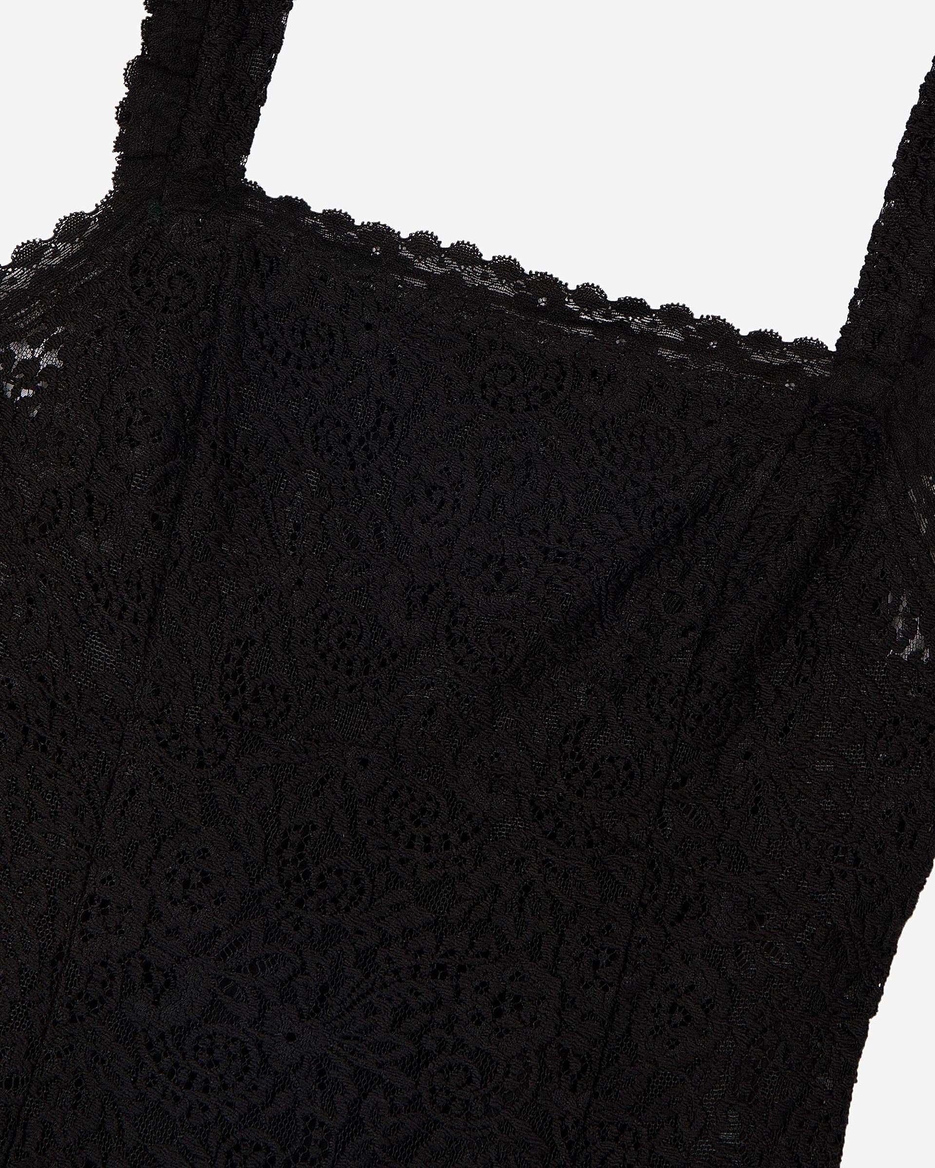 Black lace maxi dress
