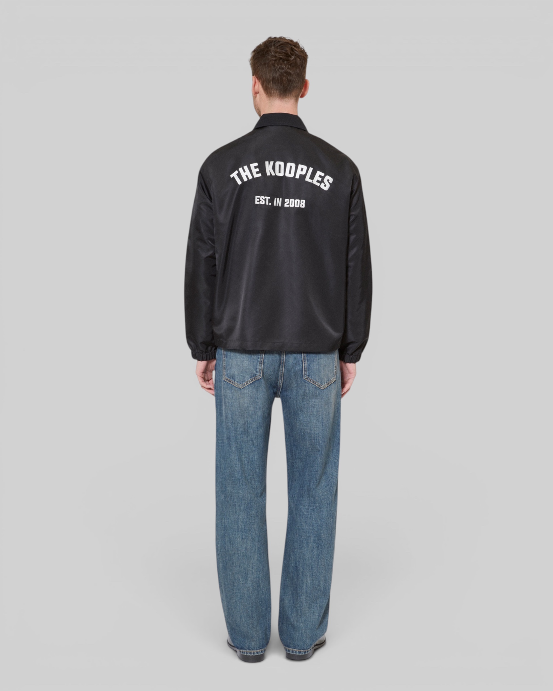 Jacket with black back embroidery
