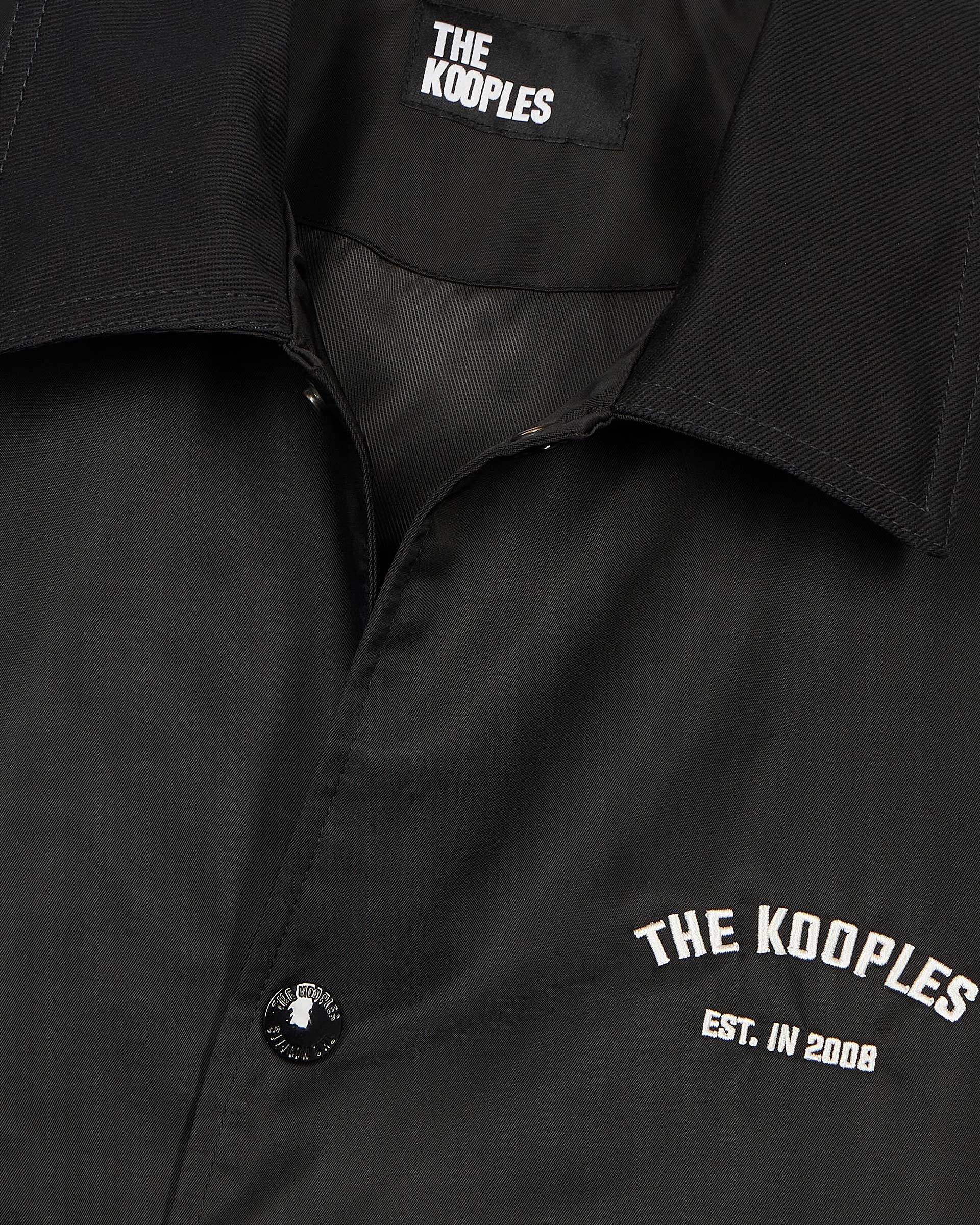 Jacket with black back embroidery