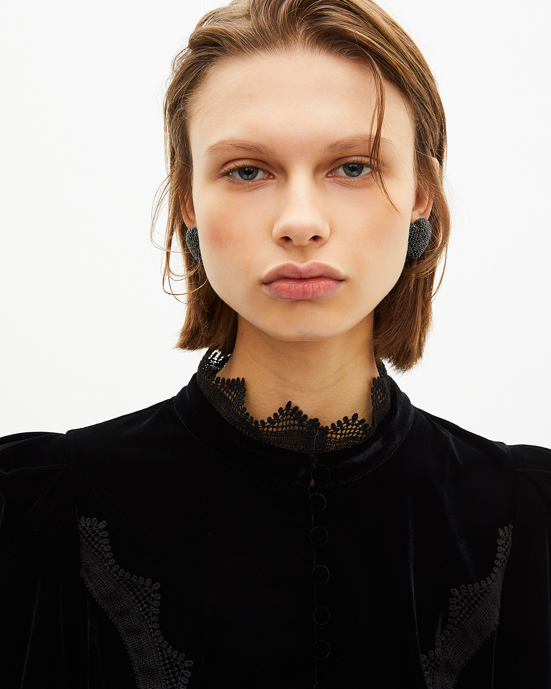 Black velvet top