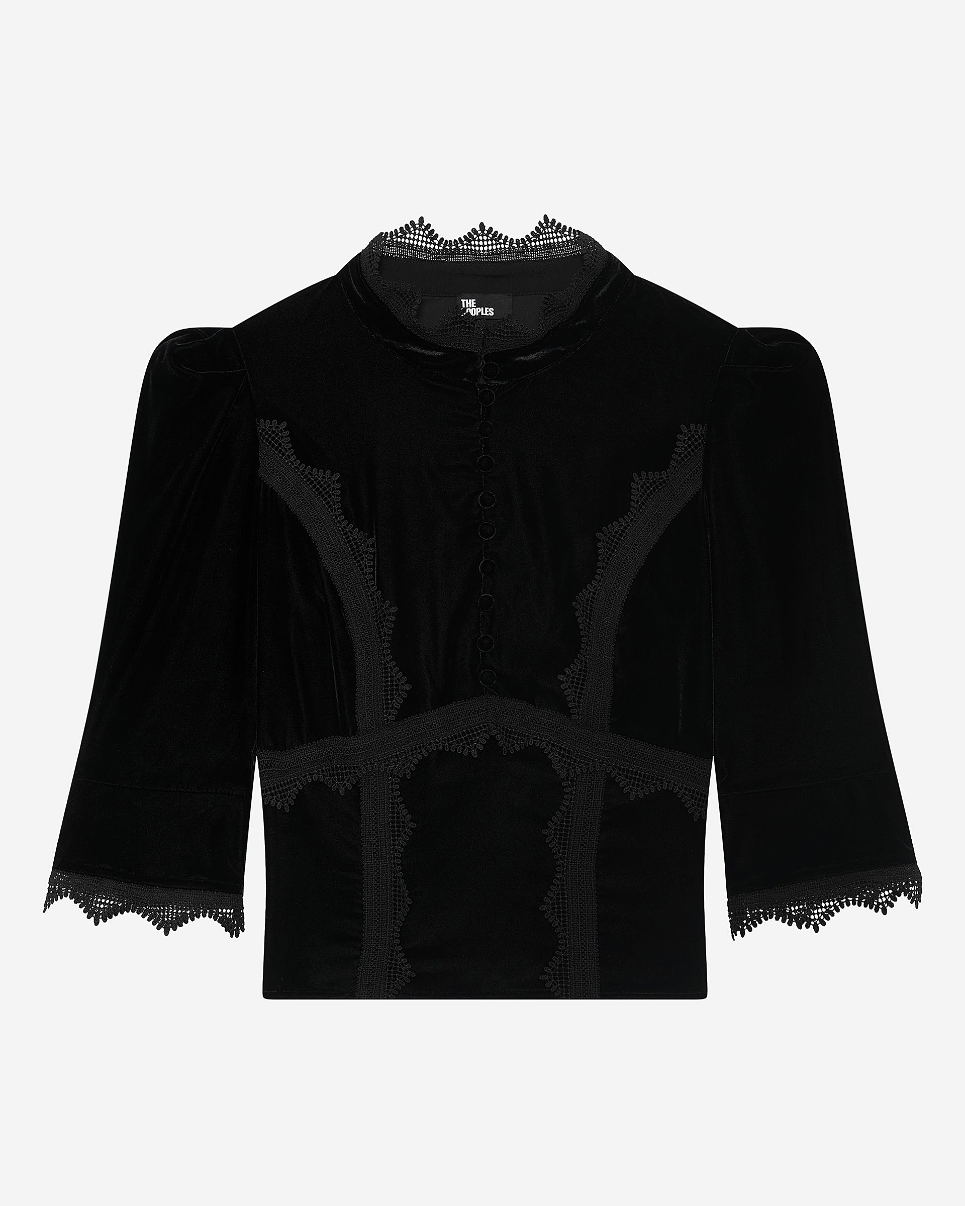 Black velvet top