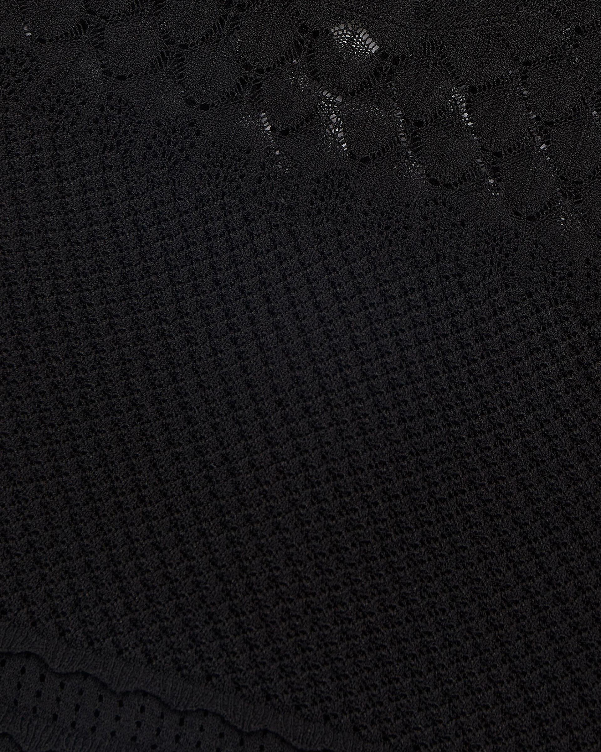 Black openwork top