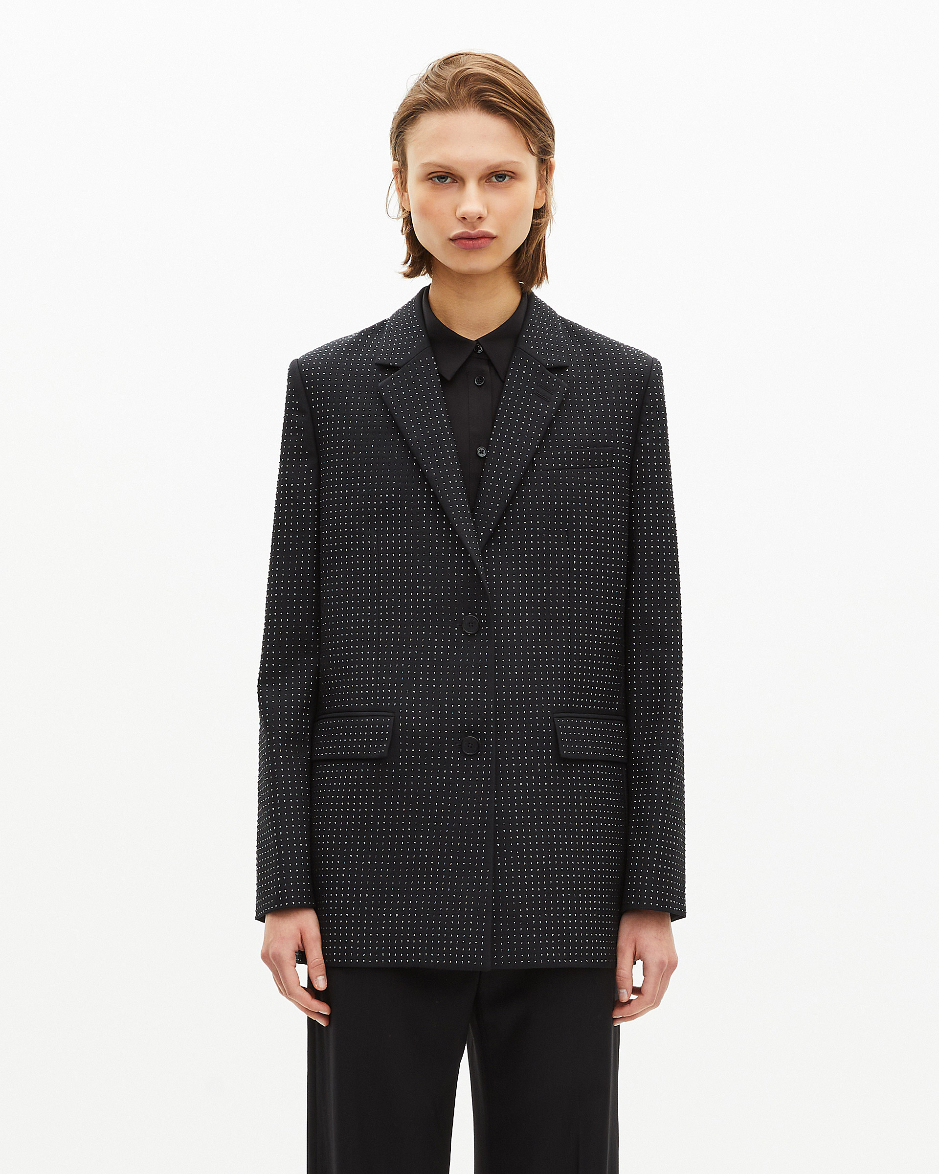 Black rhinestone jacket