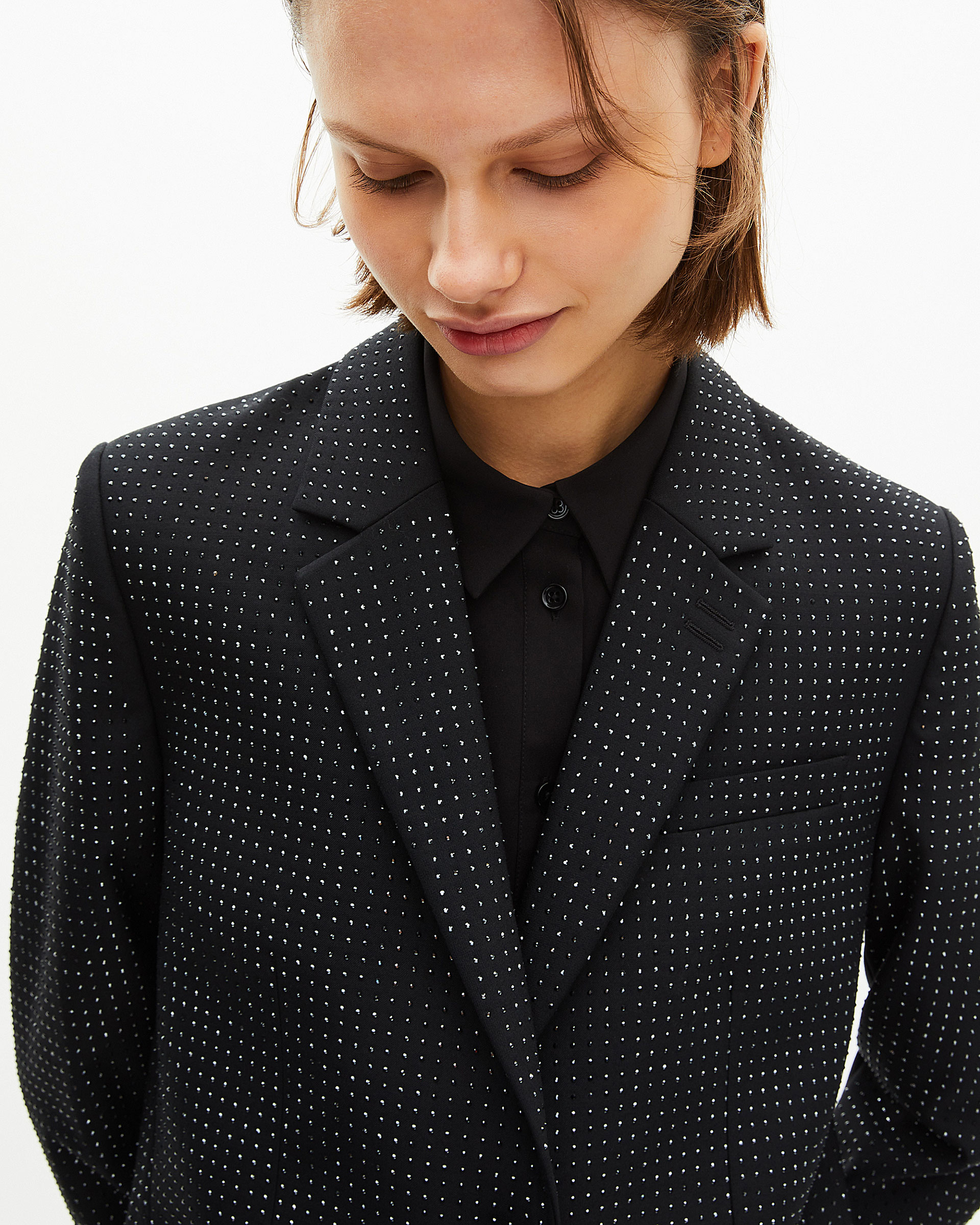 Black rhinestone jacket