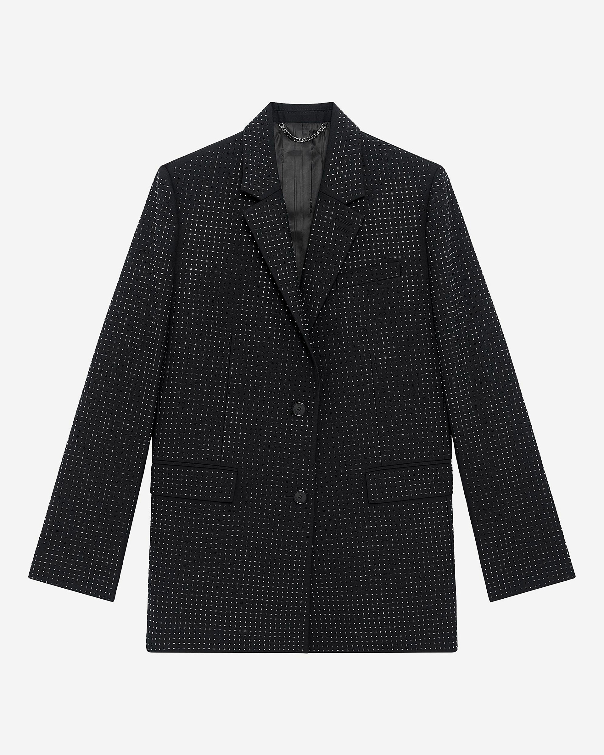 Black rhinestone jacket