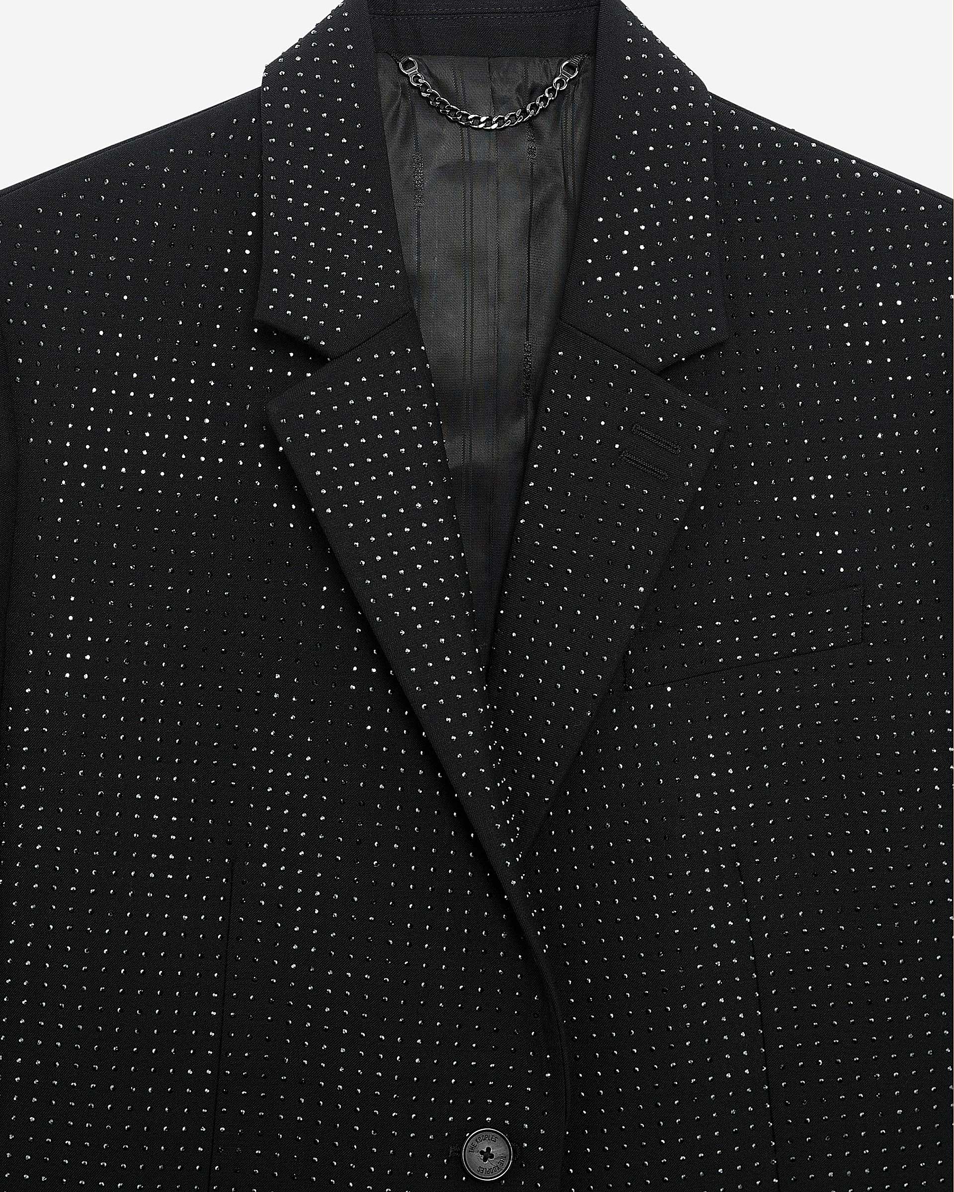 Black rhinestone jacket