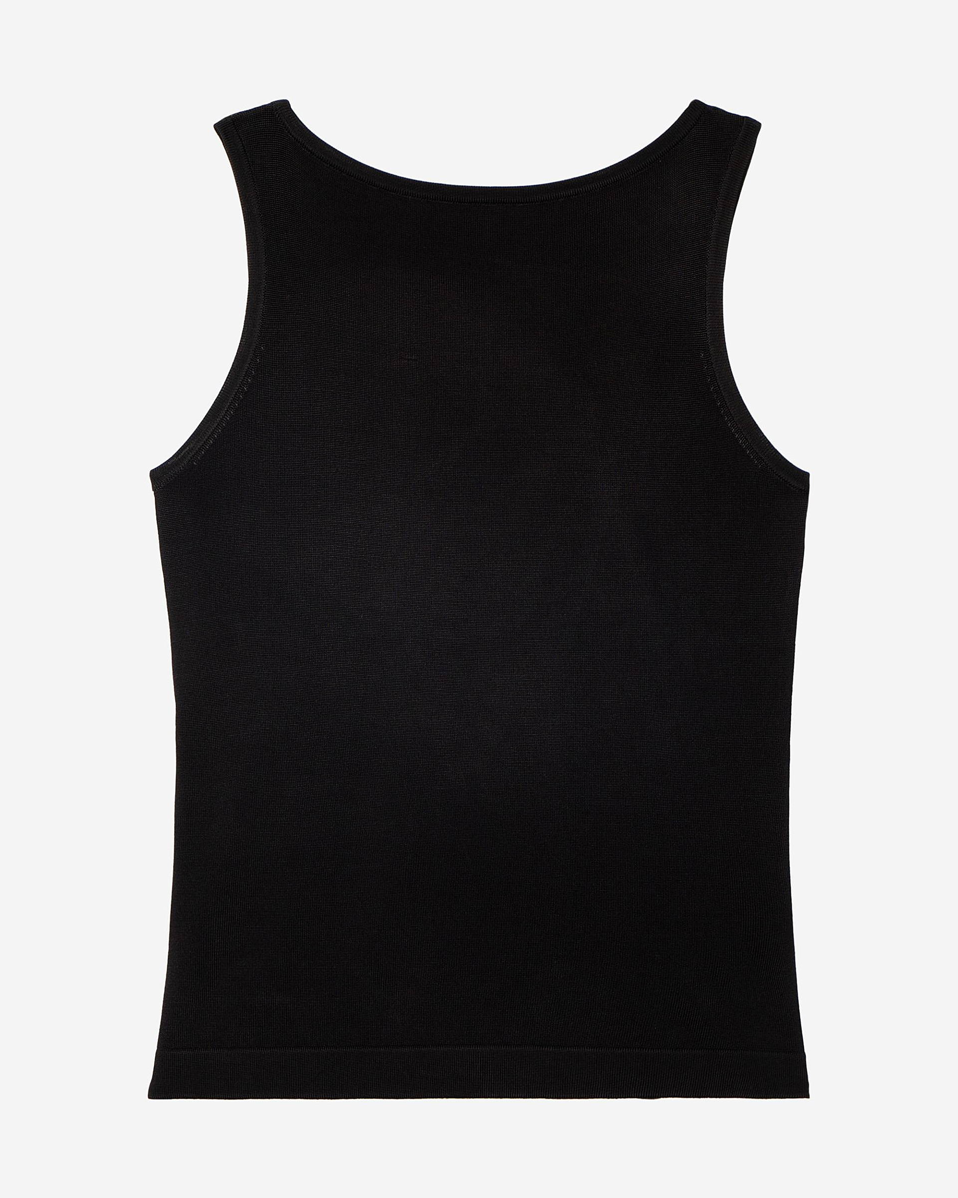 Mesh top with black chains