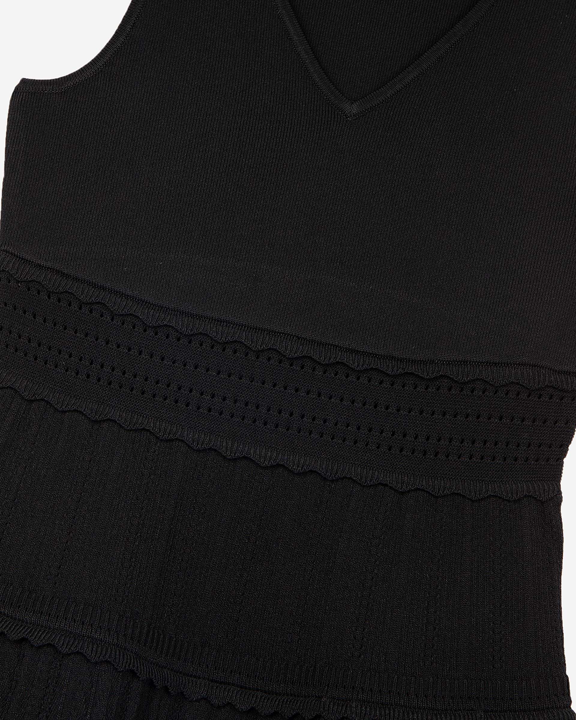 Short black mesh dress