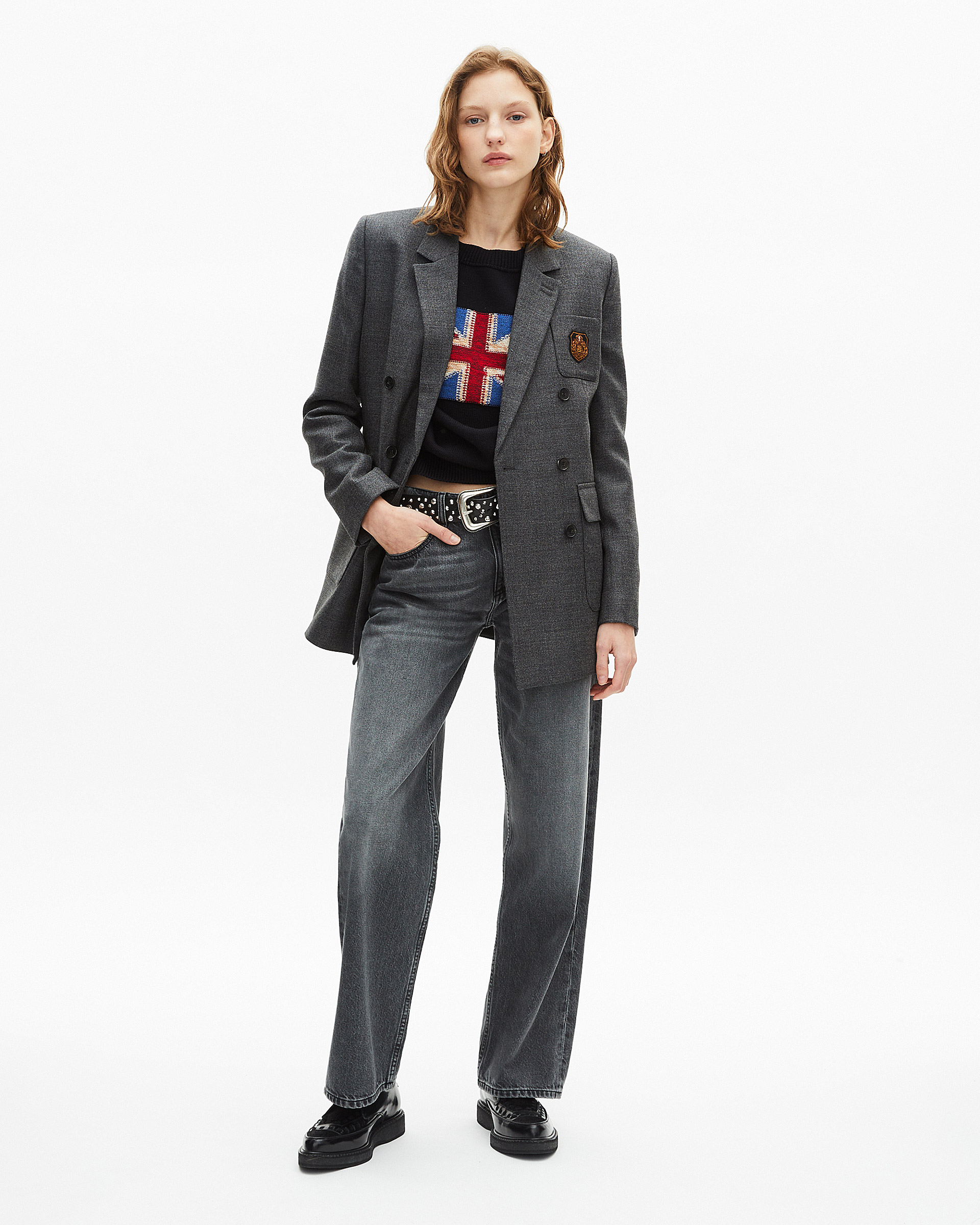 Dark grey suit jacket