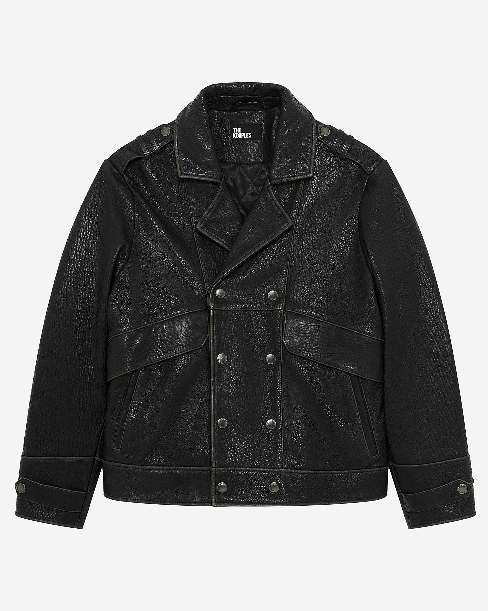 Black leather jacket