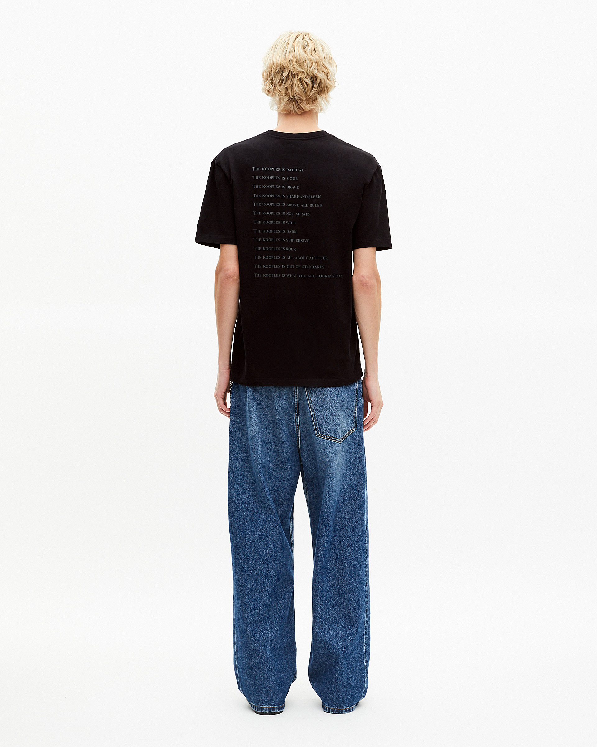 Black Metallic 'What Is' T-shirt