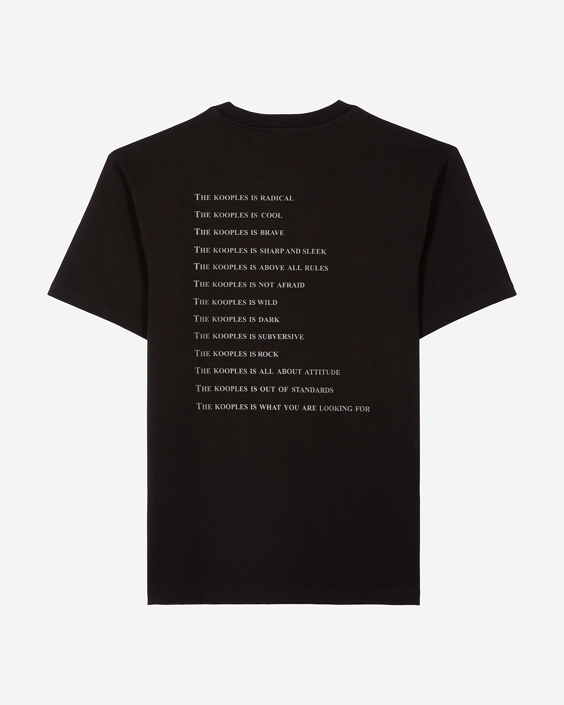 Black Metallic 'What Is' T-shirt