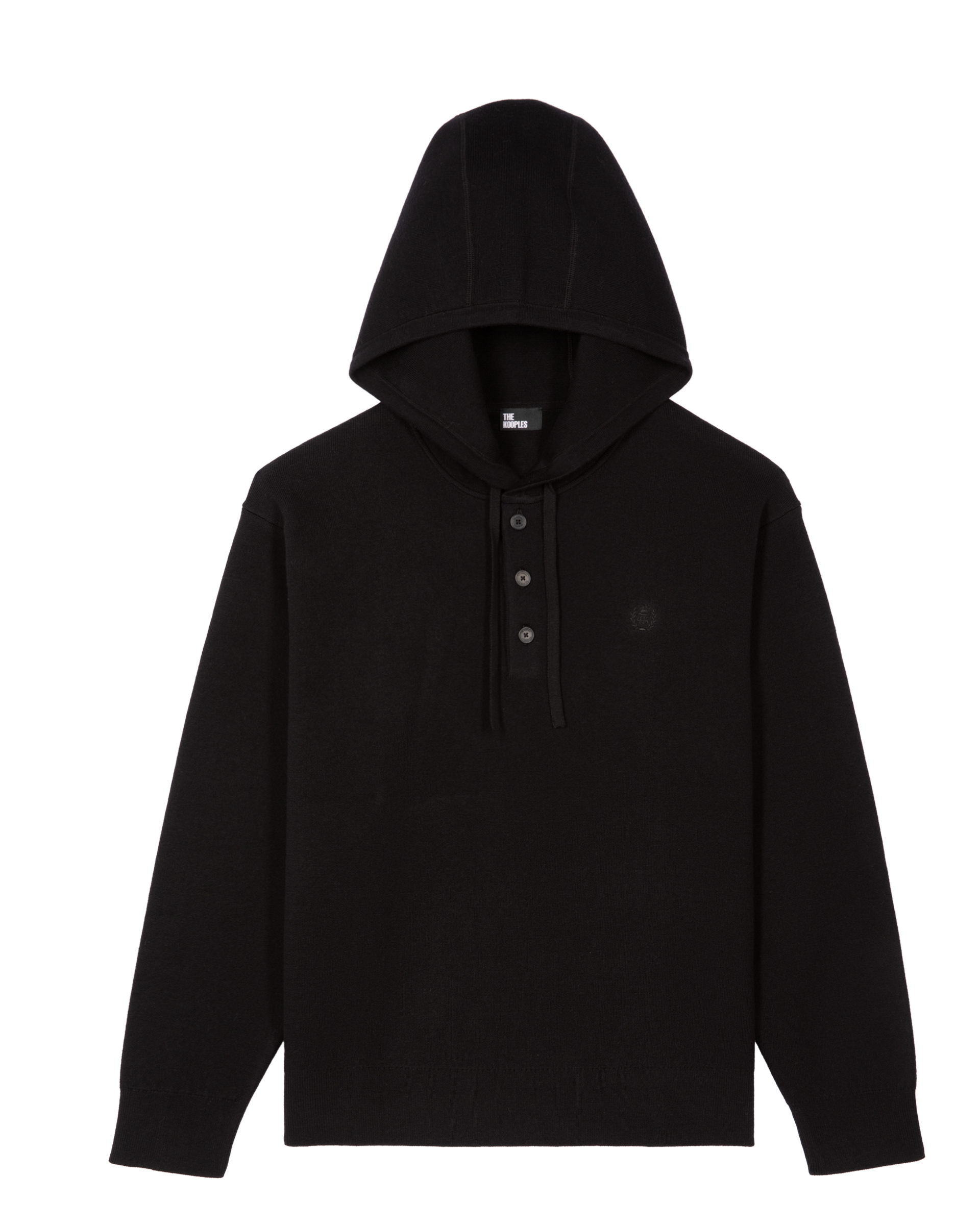 Pull à capuche noir