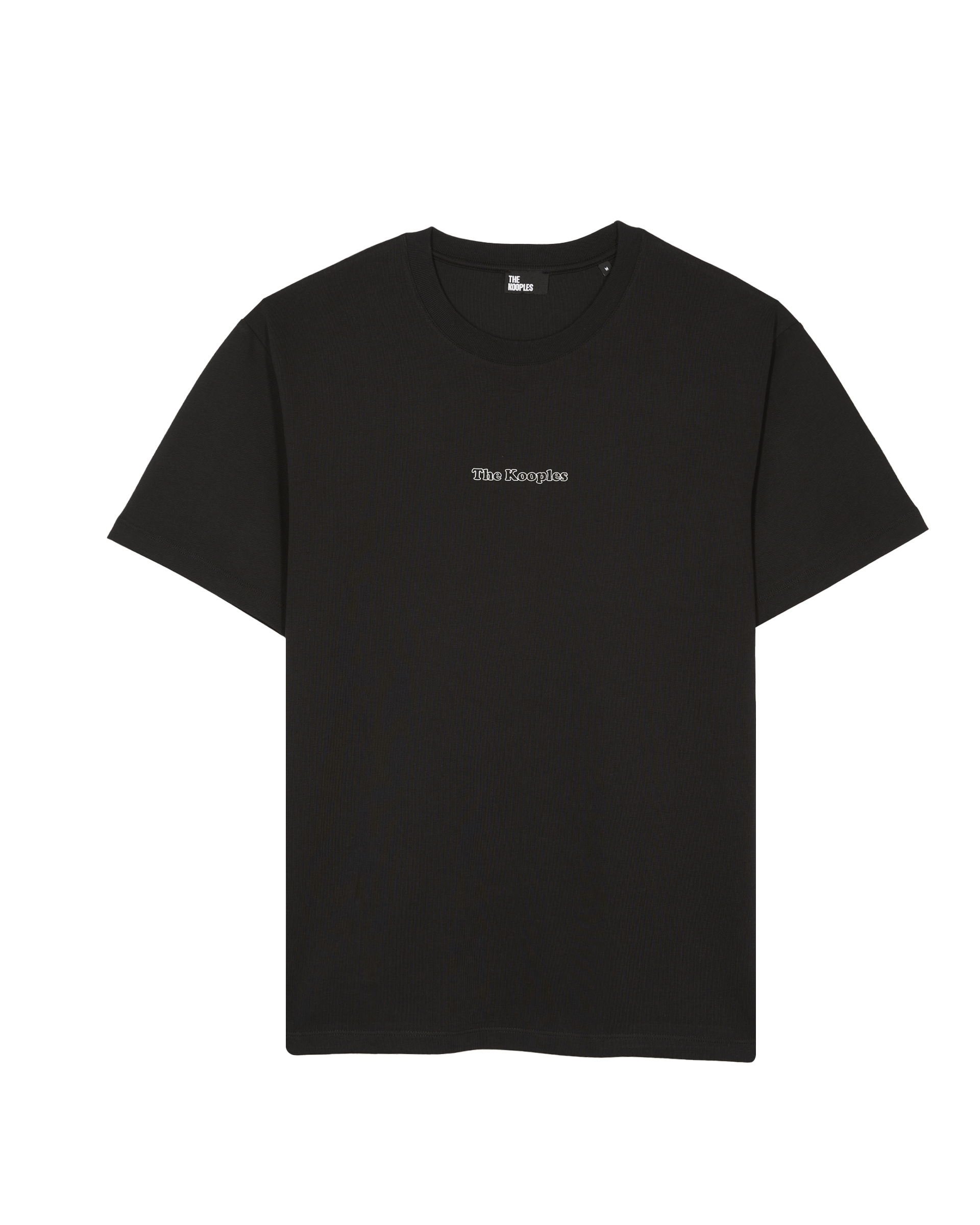 T-shirt with black cut-out logo