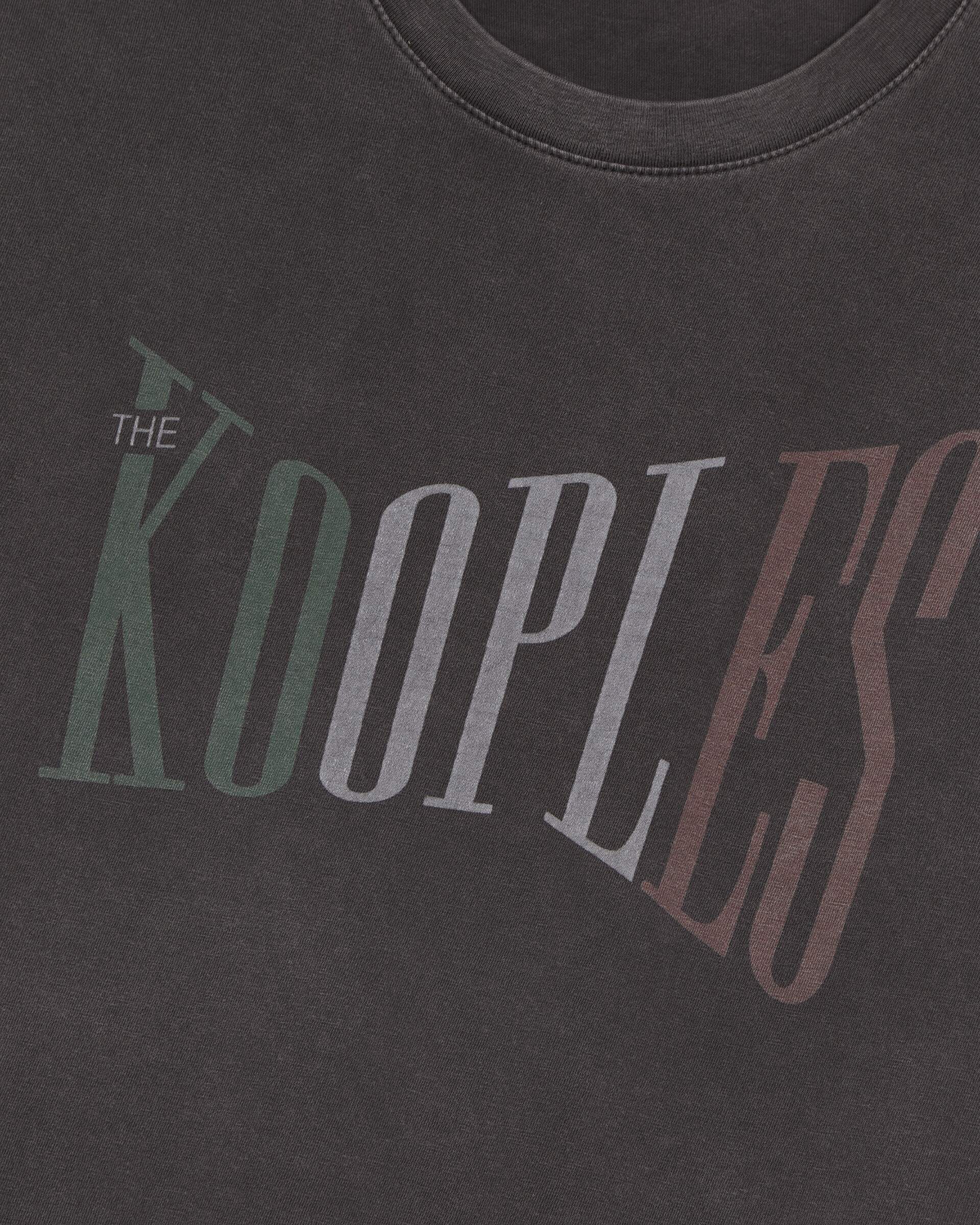 Oversized t-shirt with faded black screen print