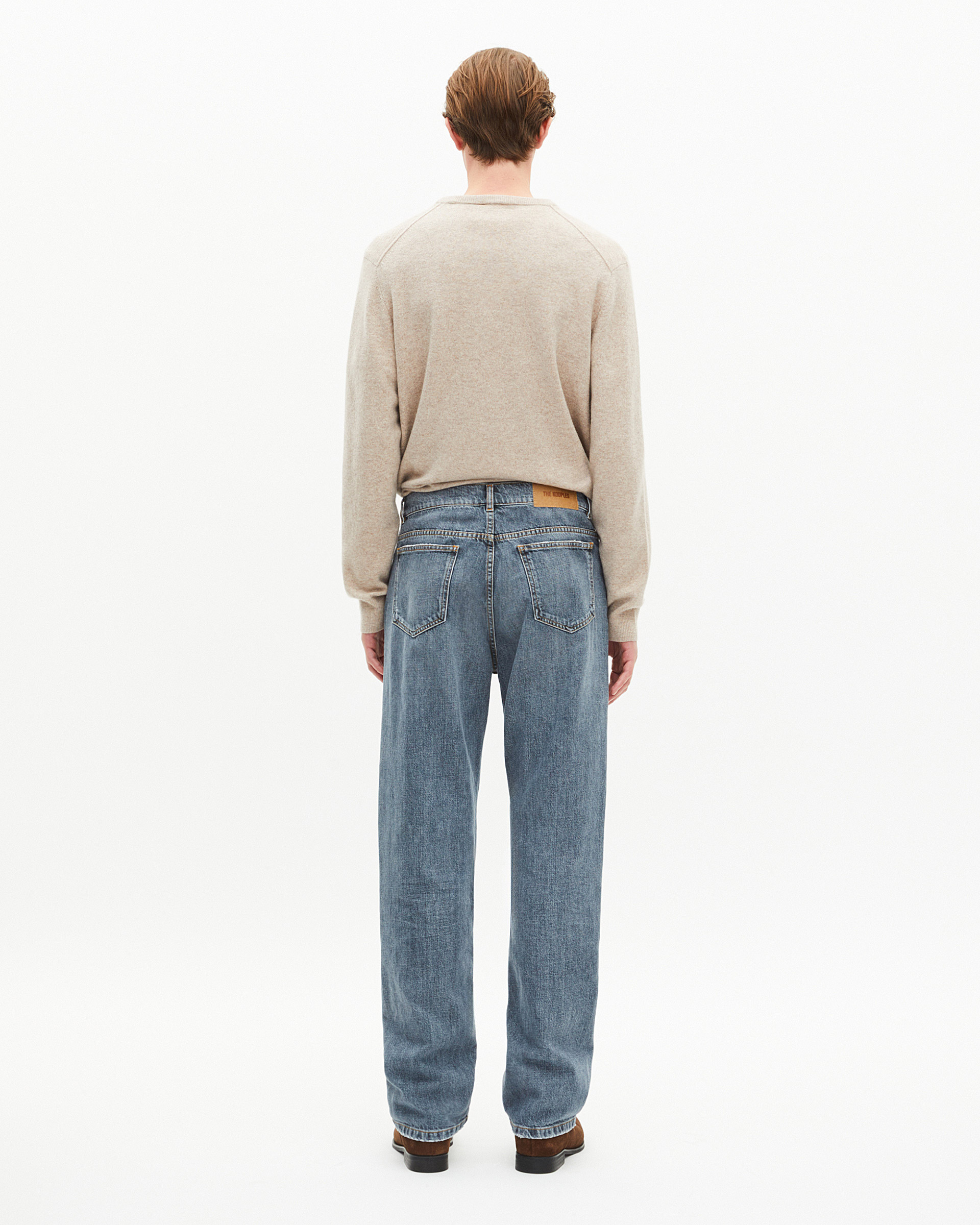 Blue-grey straight jeans