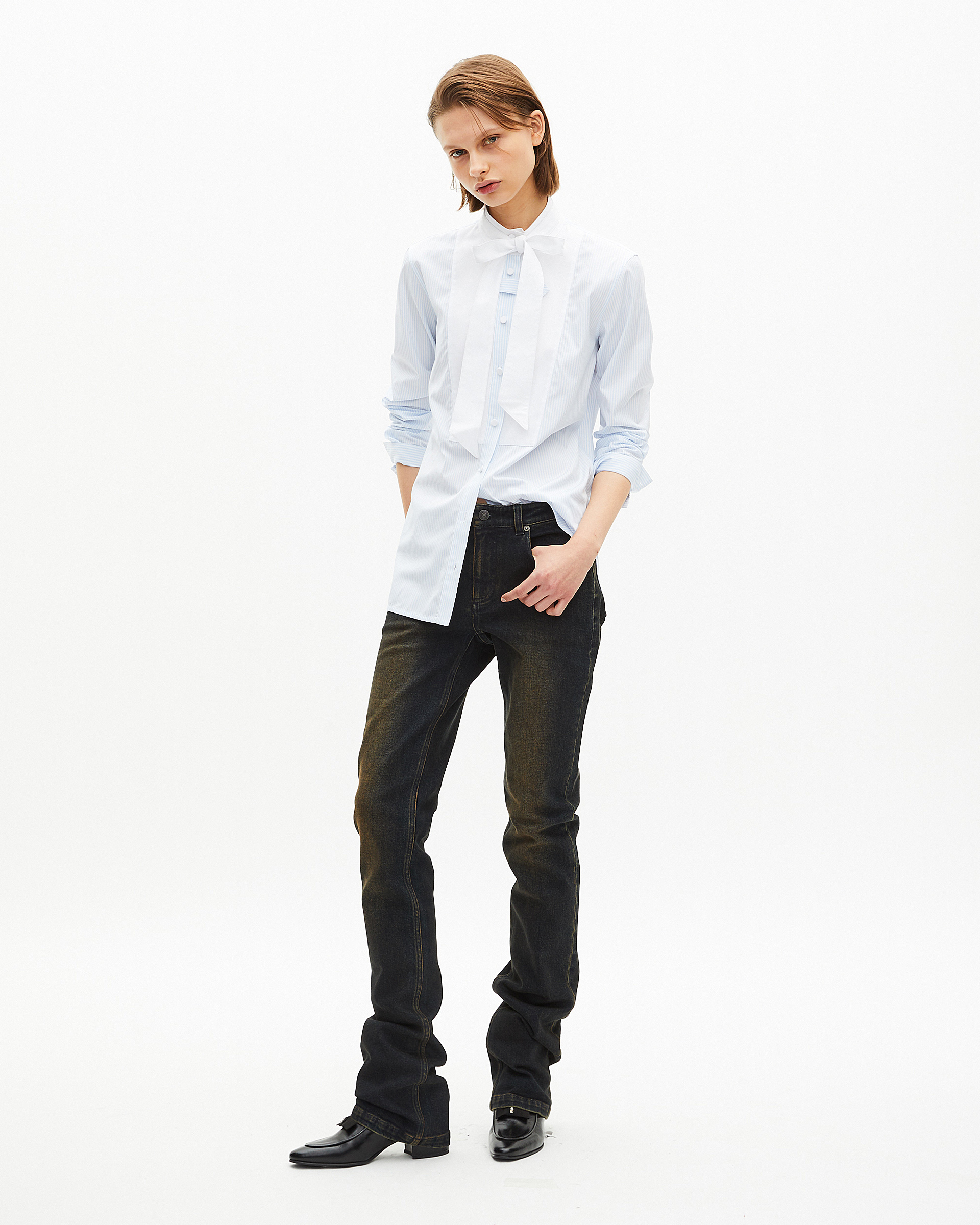Light blue pinstripe shirt