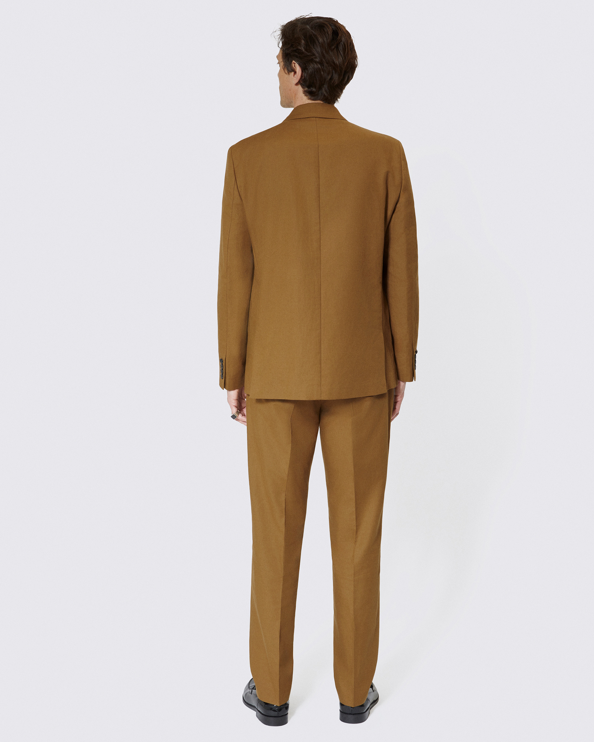 Cotton linen bronze suit jacket