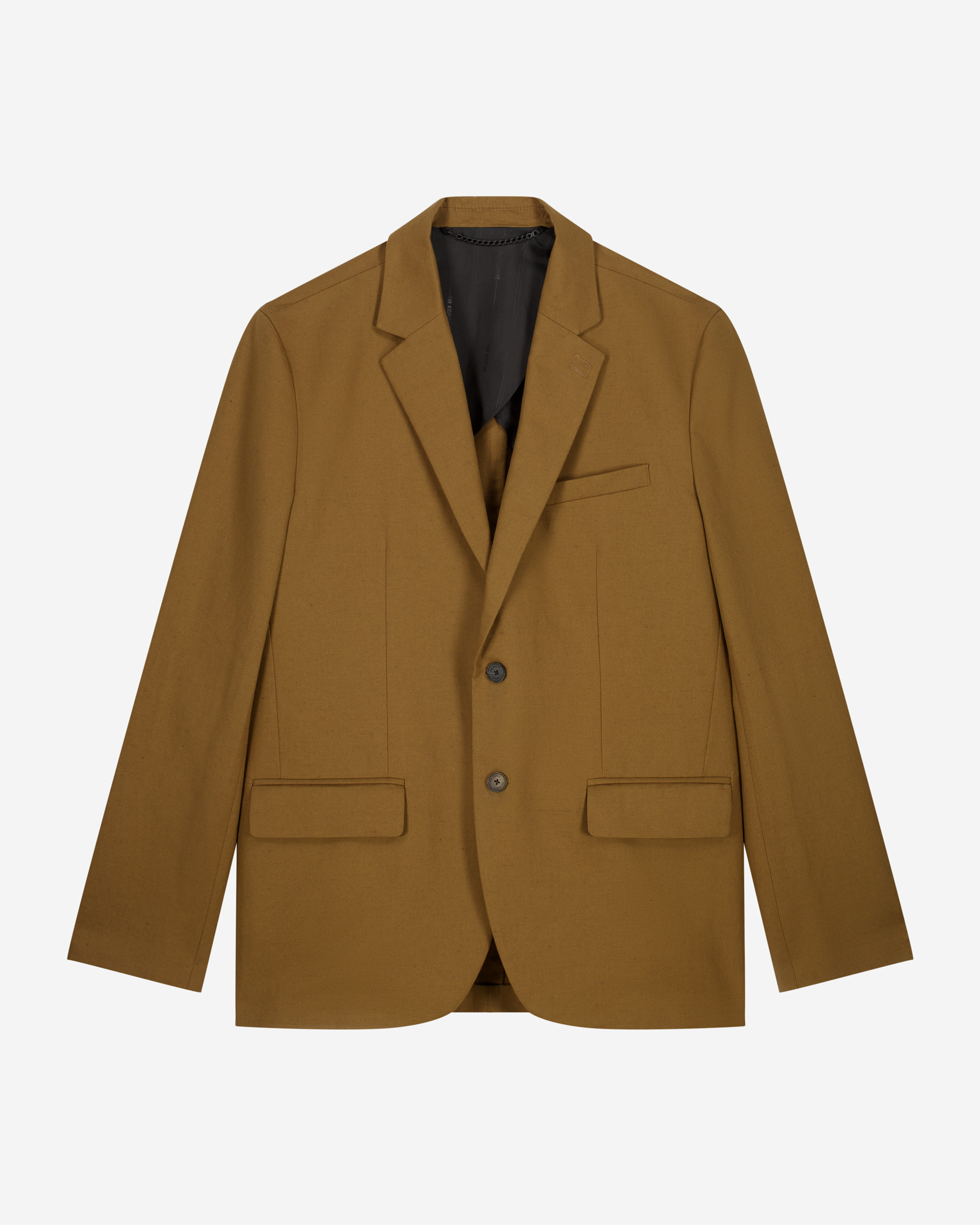 Cotton linen bronze suit jacket