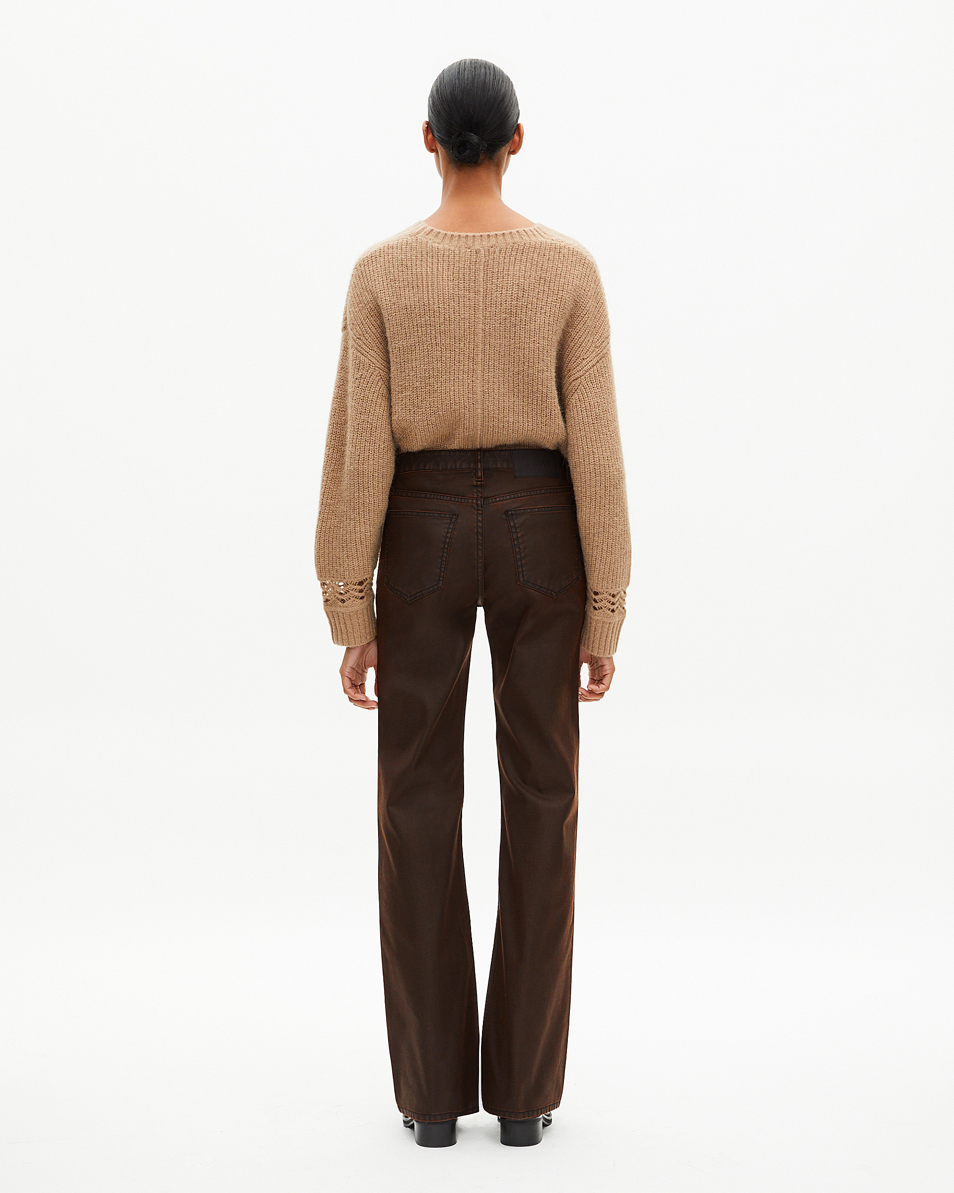 Brown flared jeans