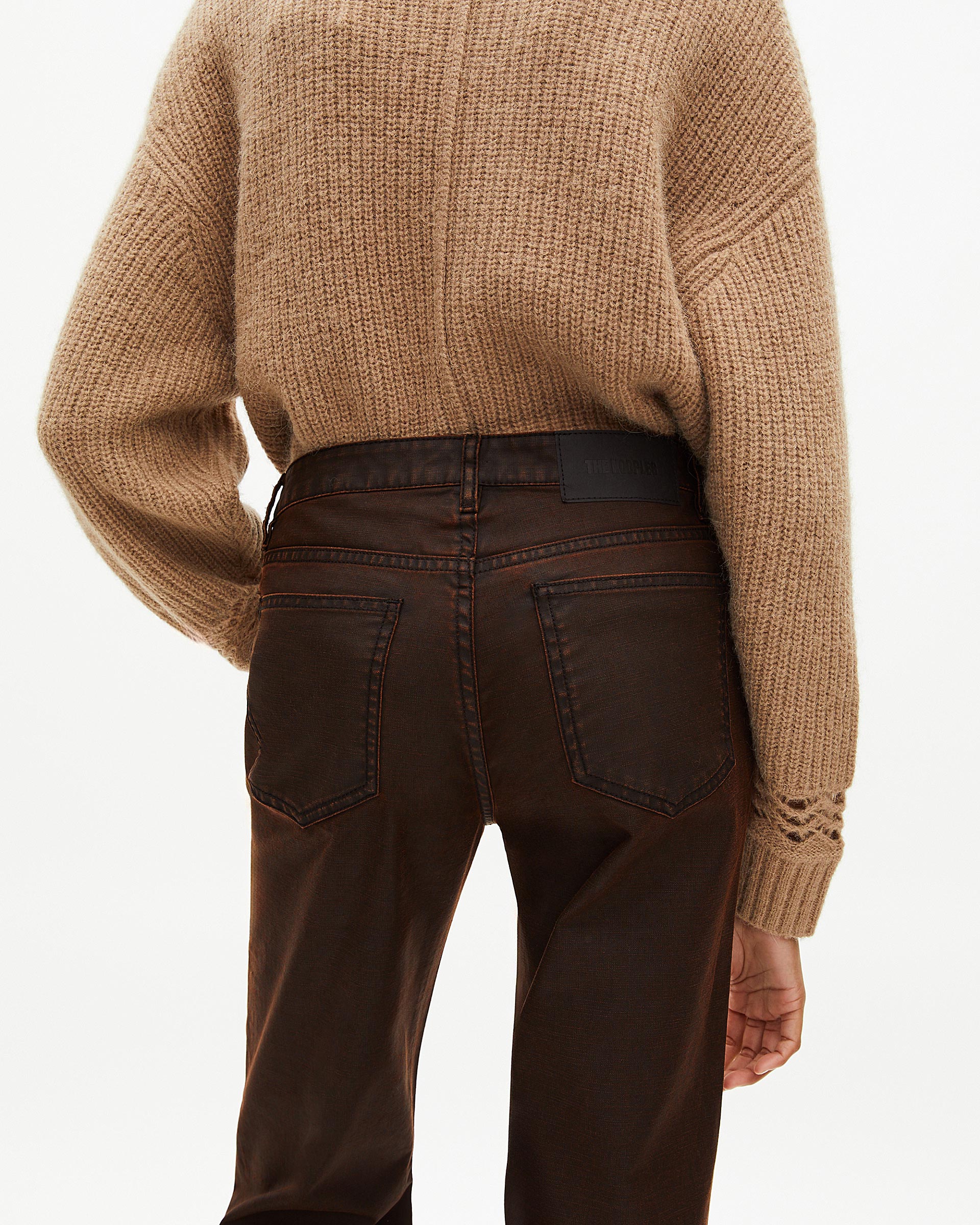 Brown flared jeans