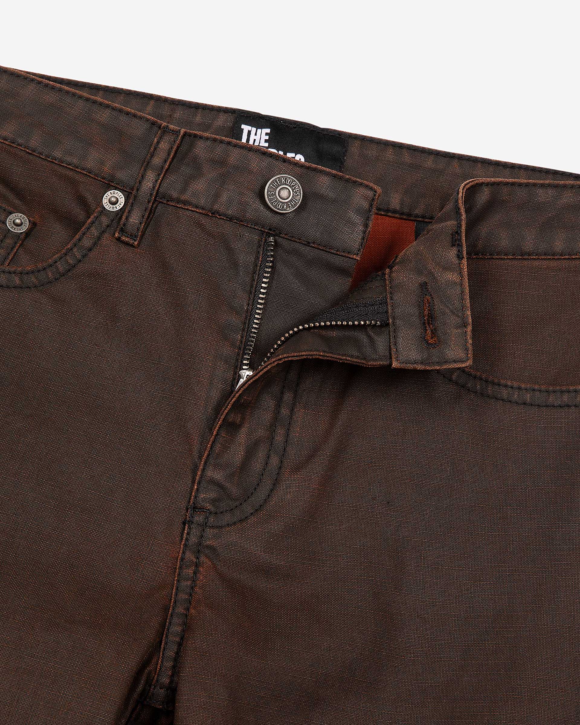 Brown flared jeans