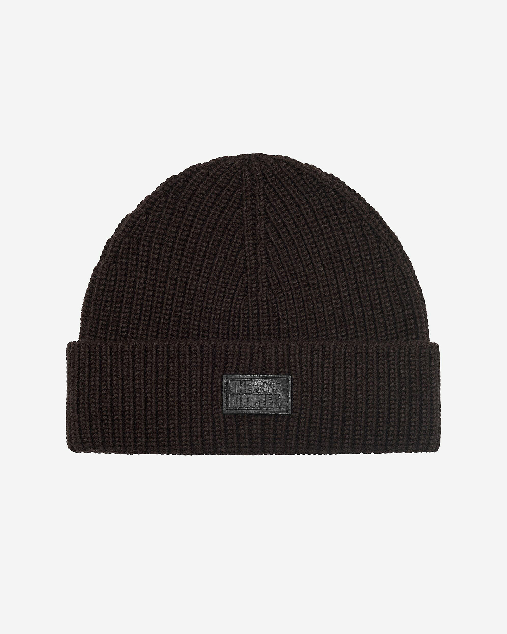 Brown lapel hat