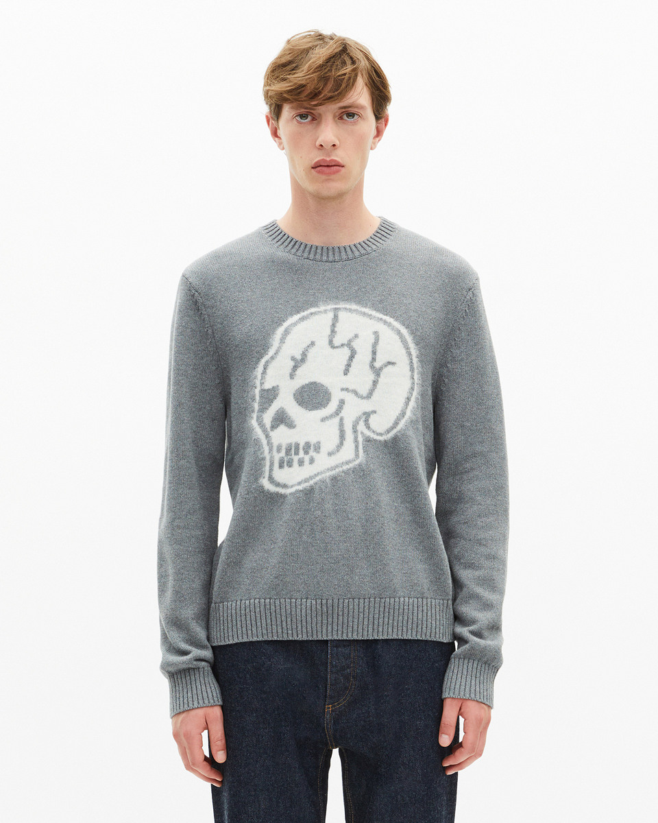 Dark grey skull sweater