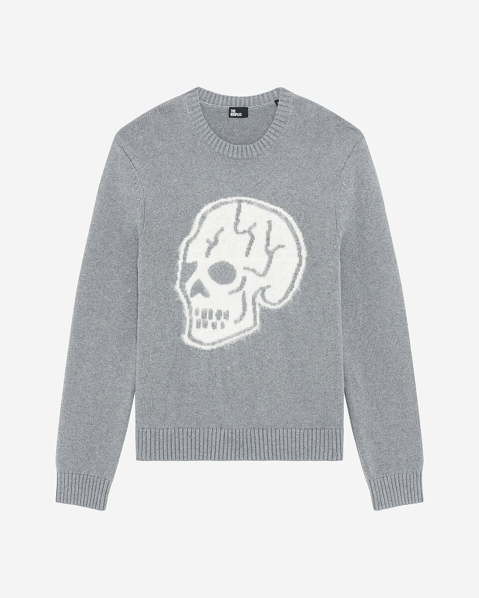 Dark grey skull sweater