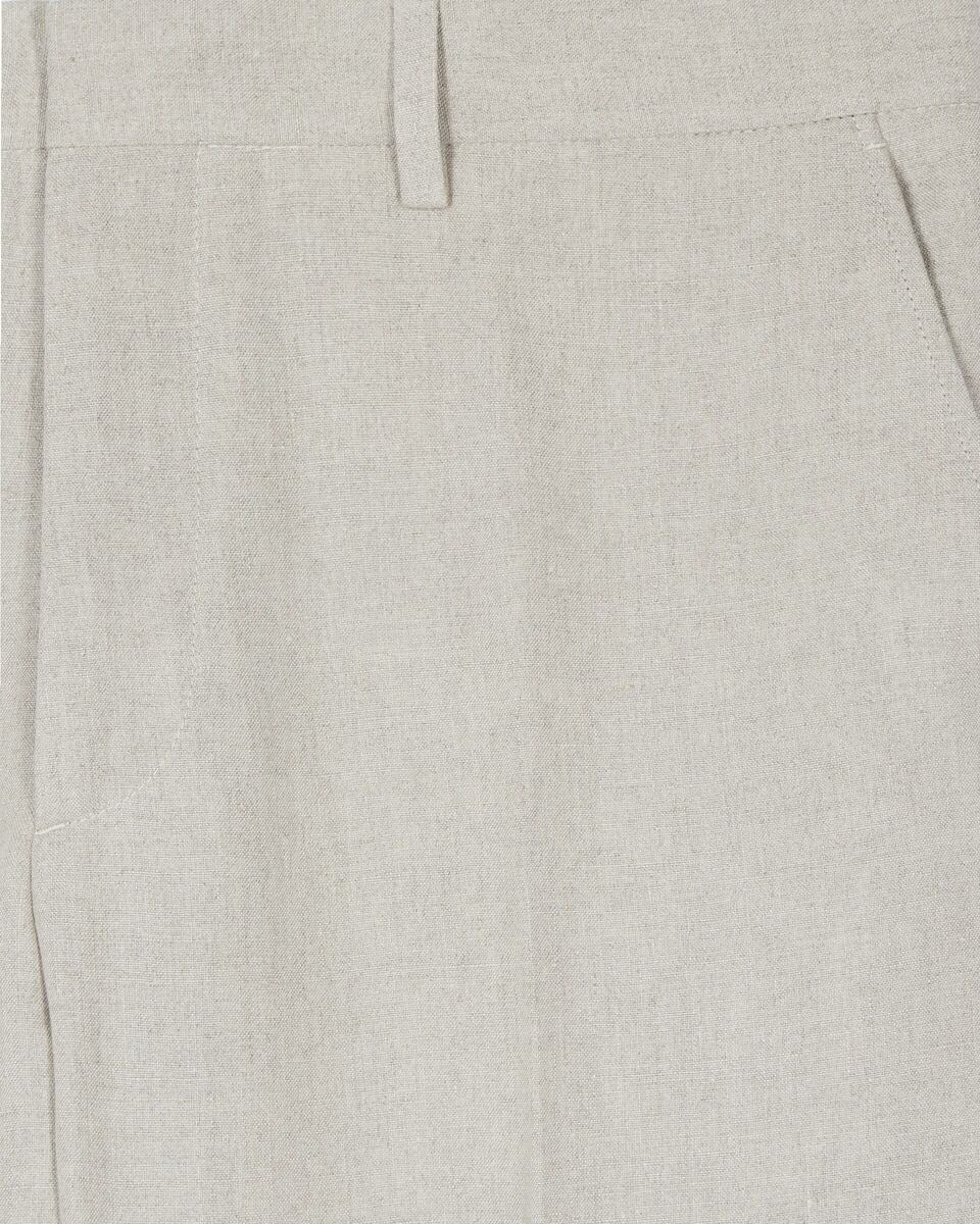 Beige linen suit pants