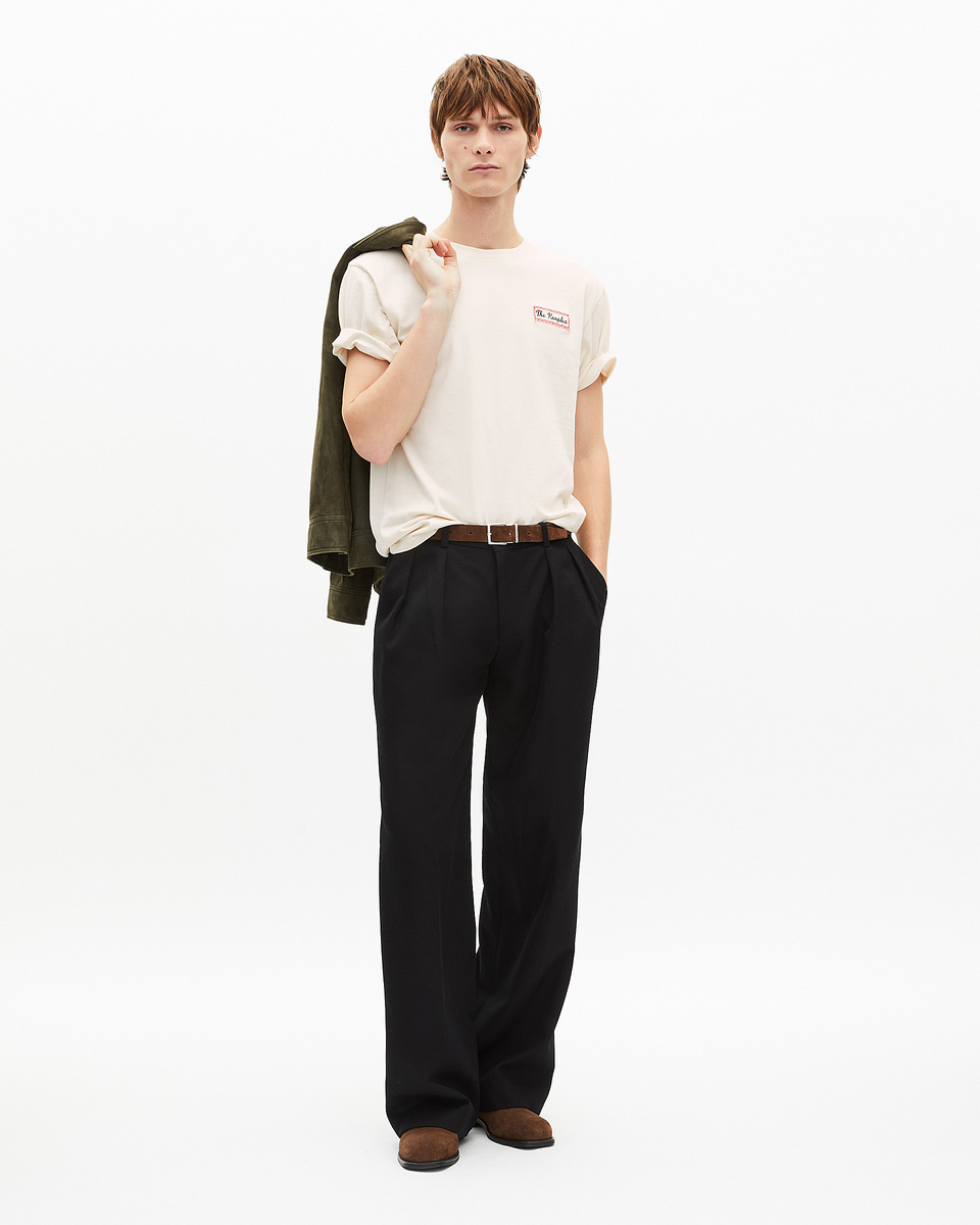T-shirt with beige Via Prony screen print
