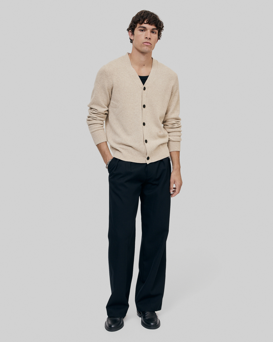 Beige cashmere cardigan