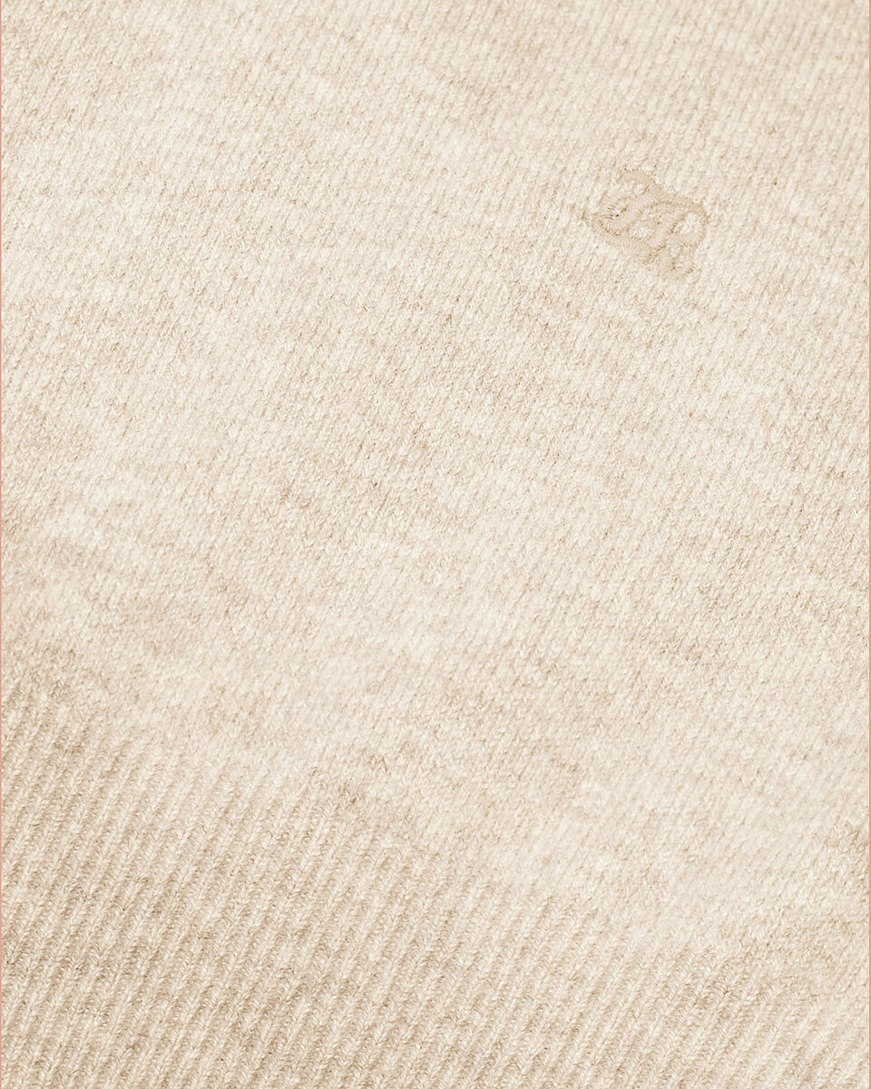 Beige cashmere turtleneck sweater
