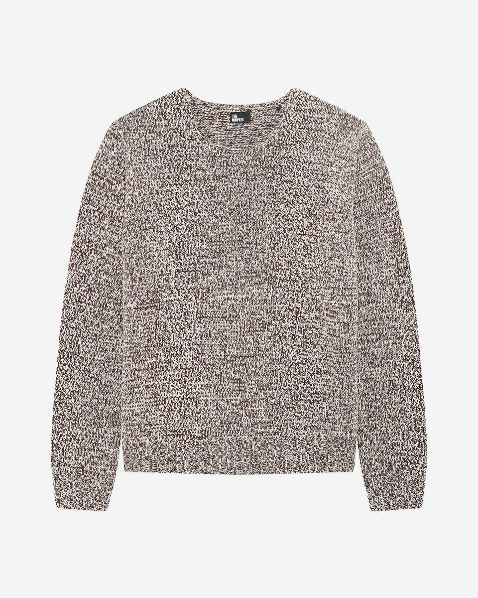 Beige and white sweater