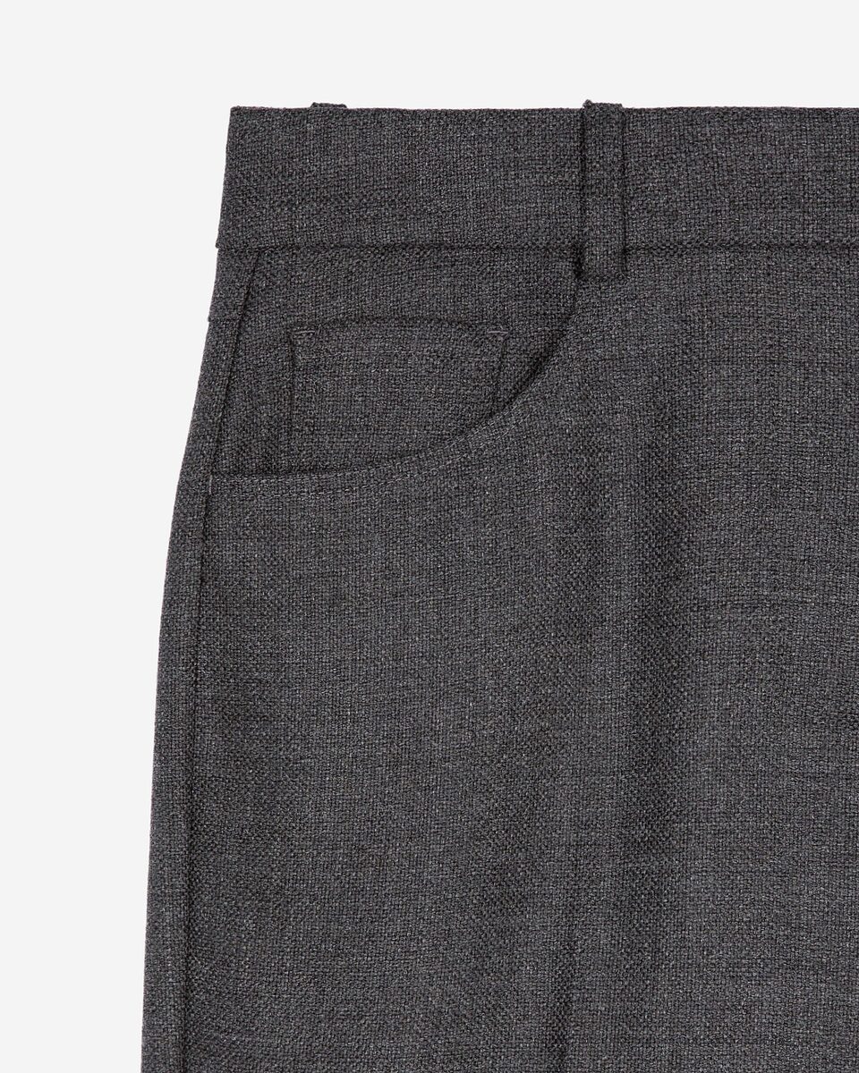 Dark grey wool bootcut pants