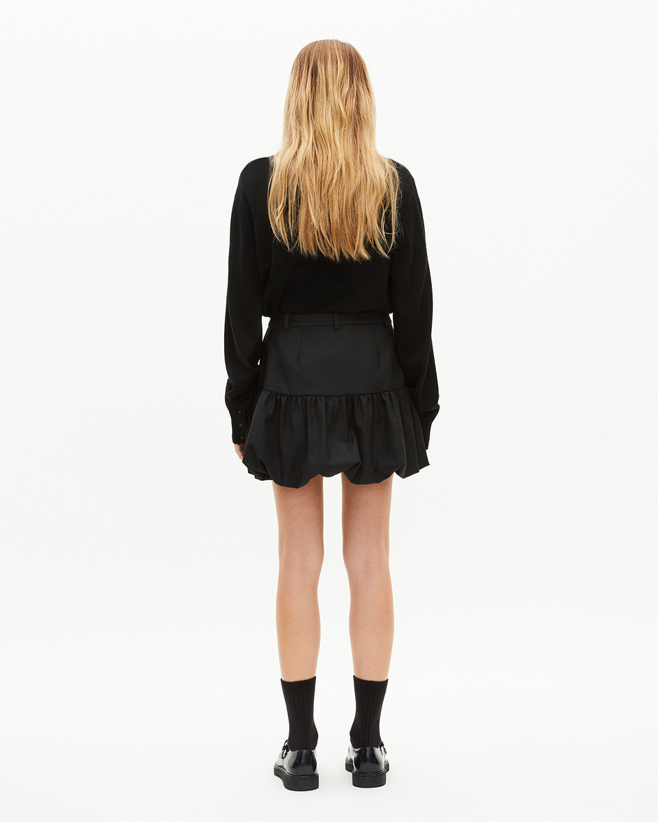 Short black ball skirt