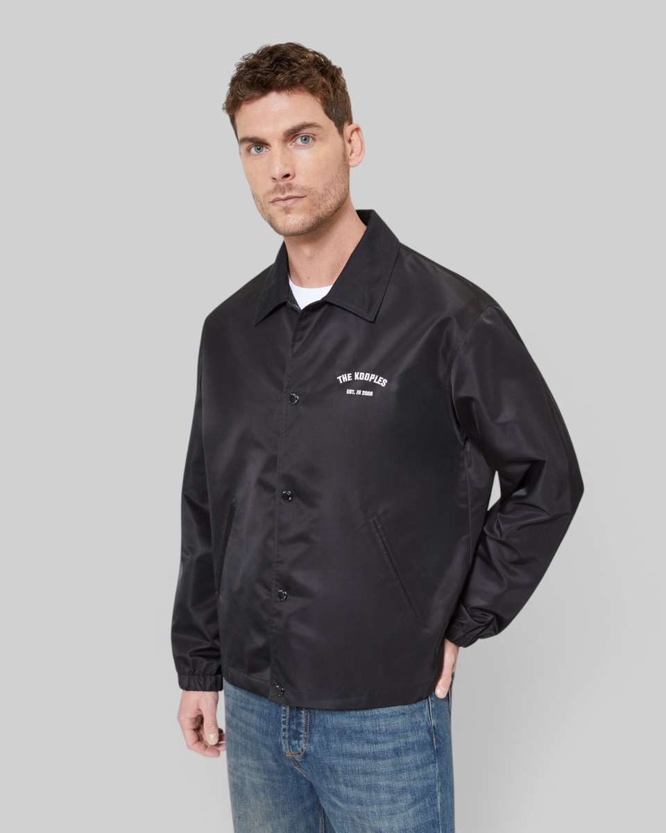 Jacket with black back embroidery